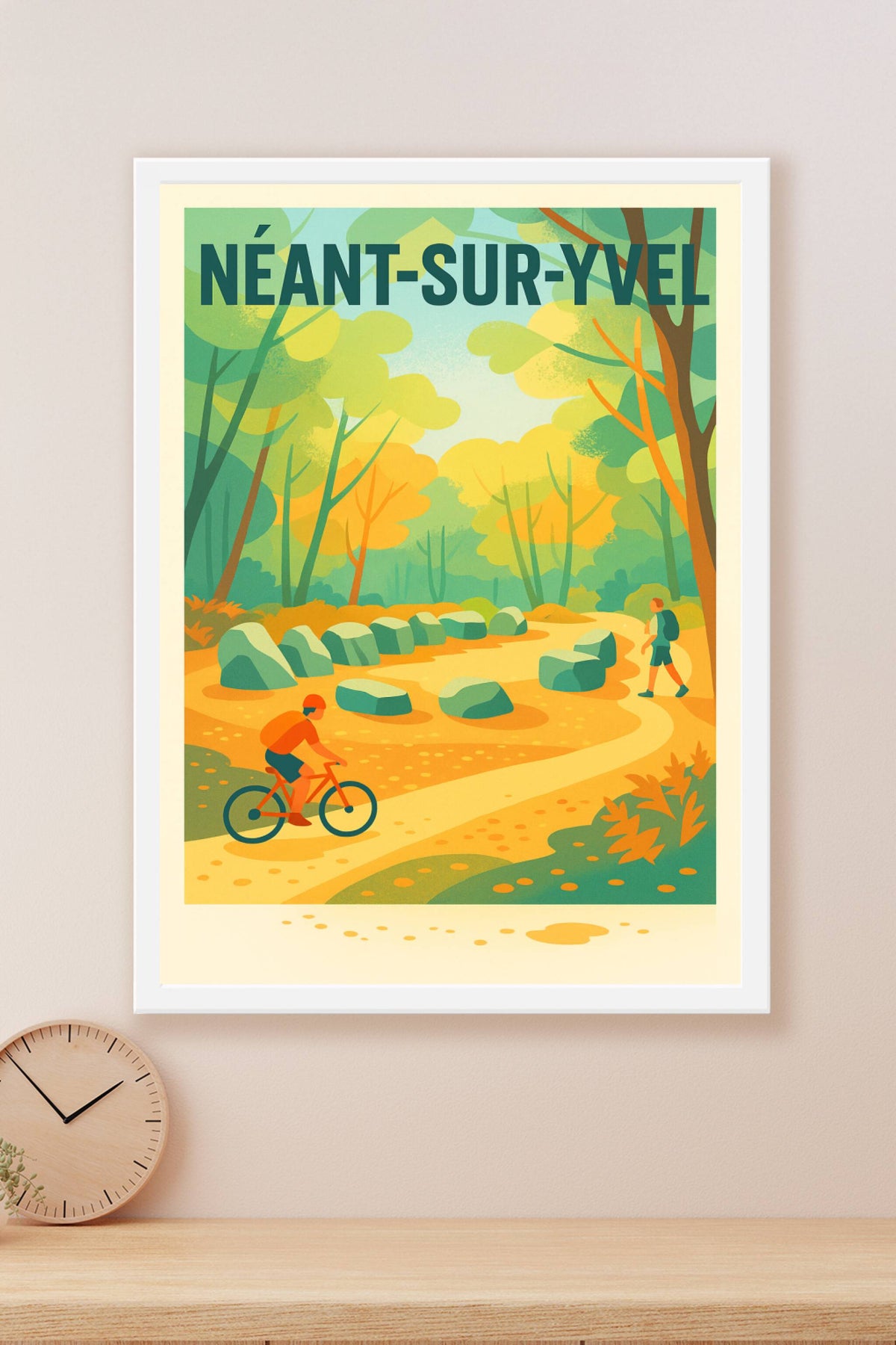 Affiche de Néant-sur-Yvel - Évasion nature à vélo et à pied