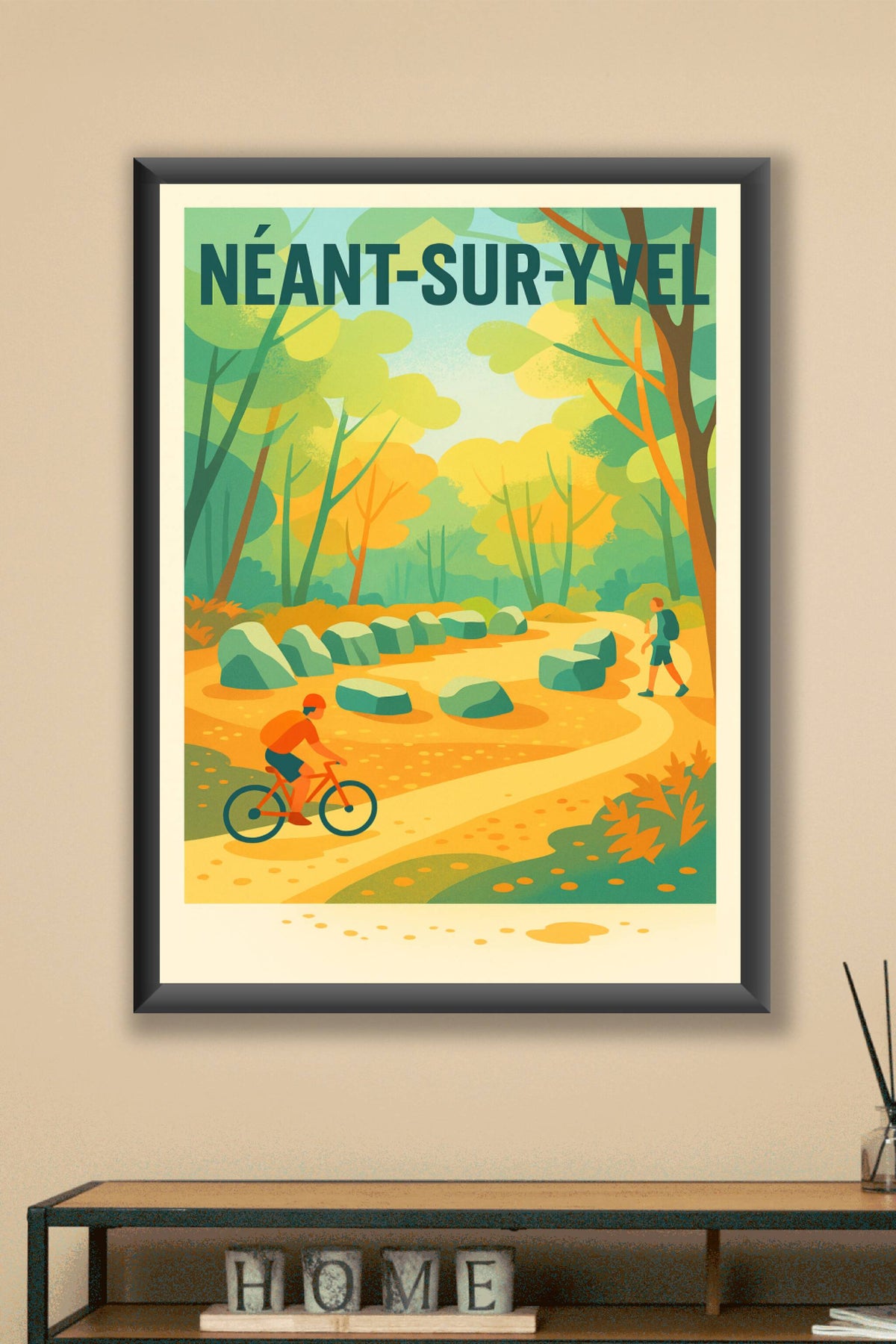 Affiche de Néant-sur-Yvel - Évasion nature à vélo et à pied