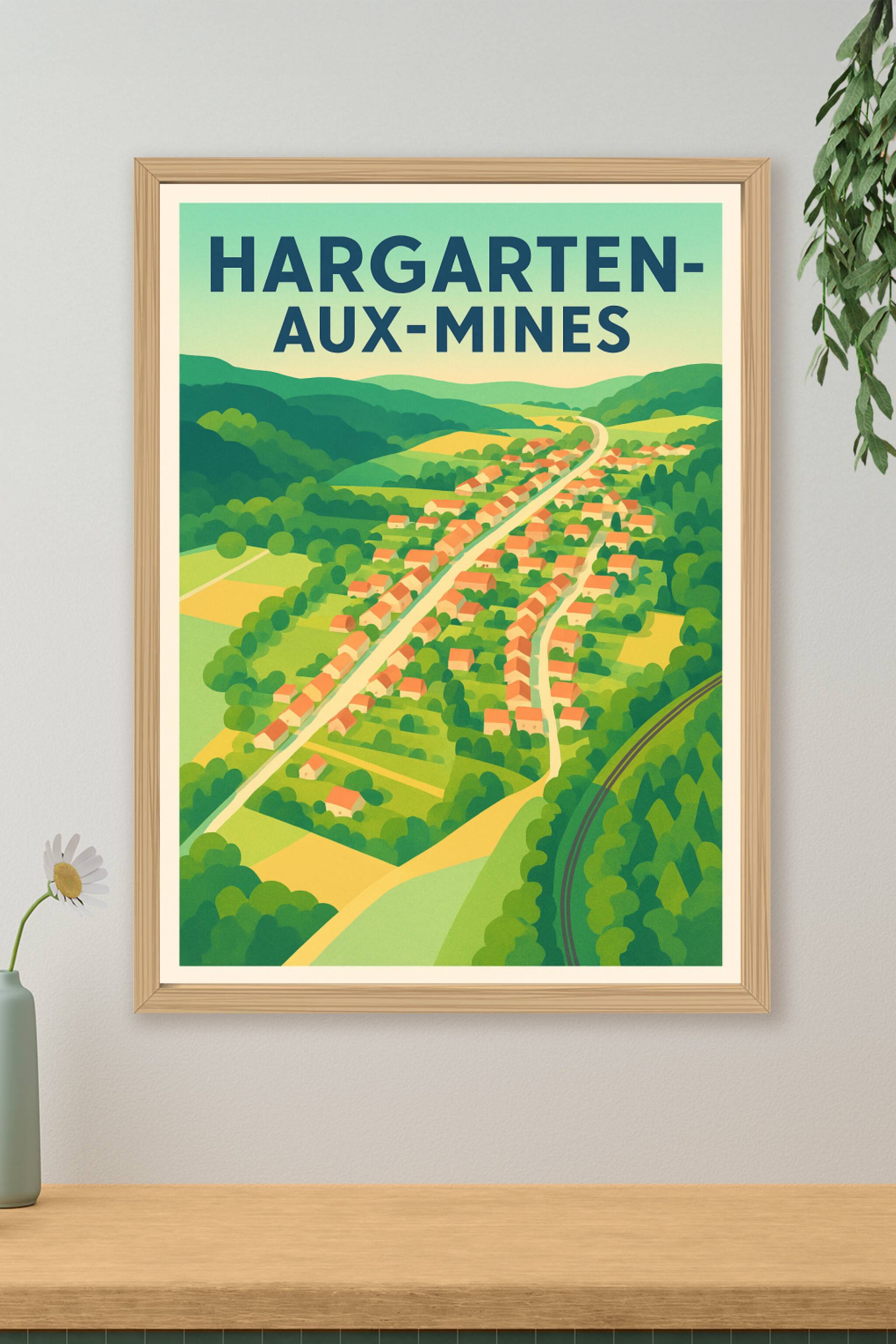 Affiche de Hargarten-aux-Mines - Charme bucolique et nature préservée