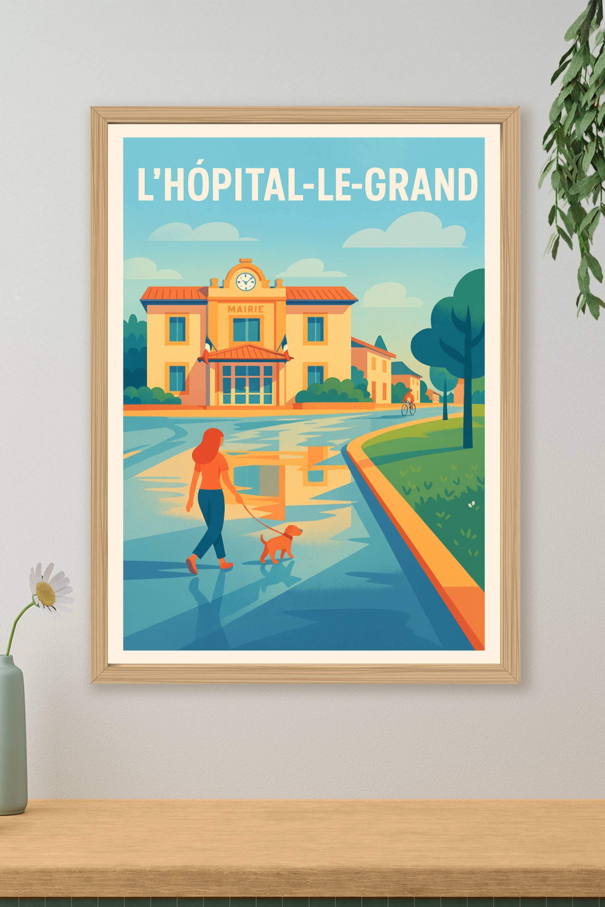 Affiche de L'Hôpital-le-Grand - Charme et douceur à la mairie