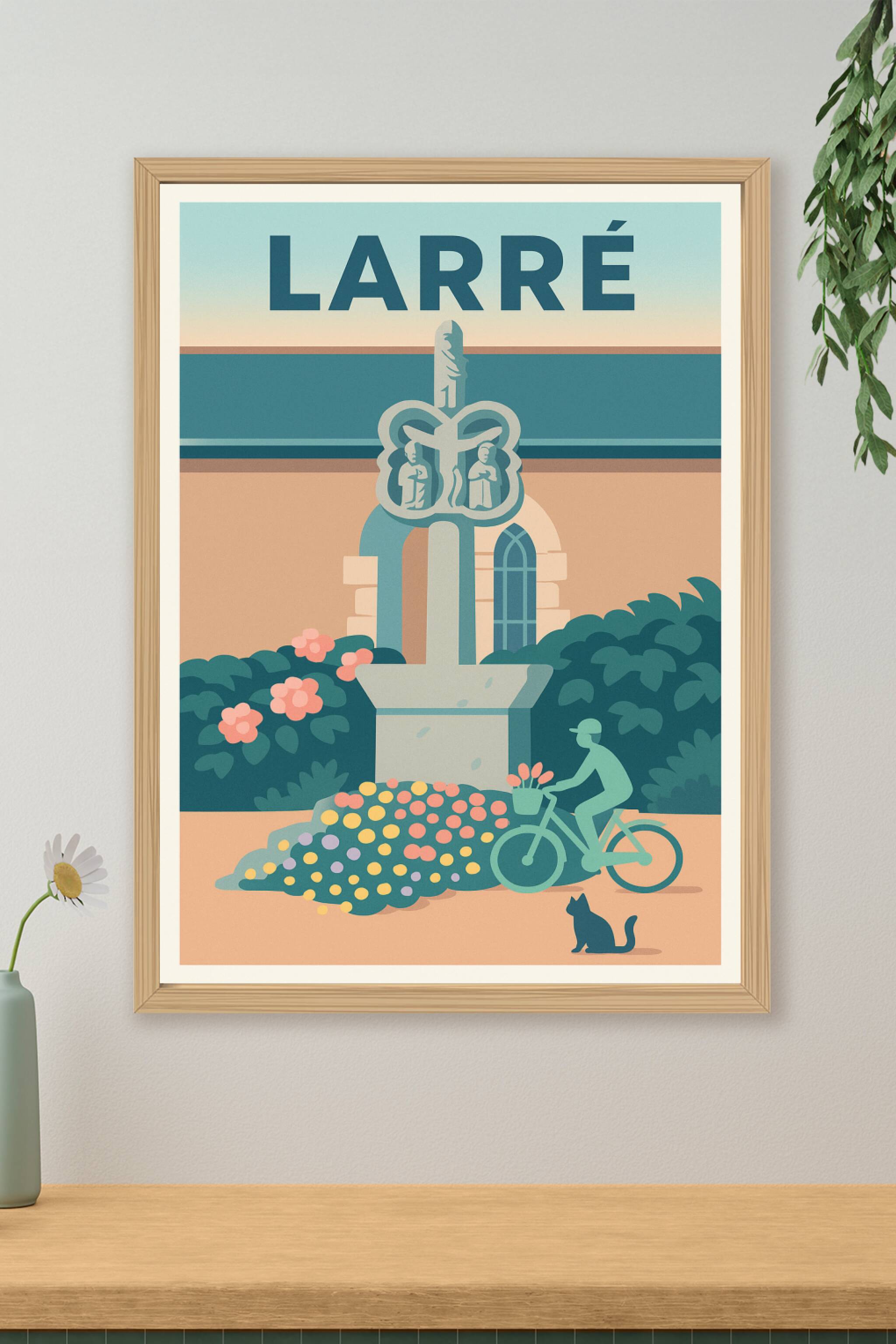 Affiche de Larré - Charme et poésie au cœur du village