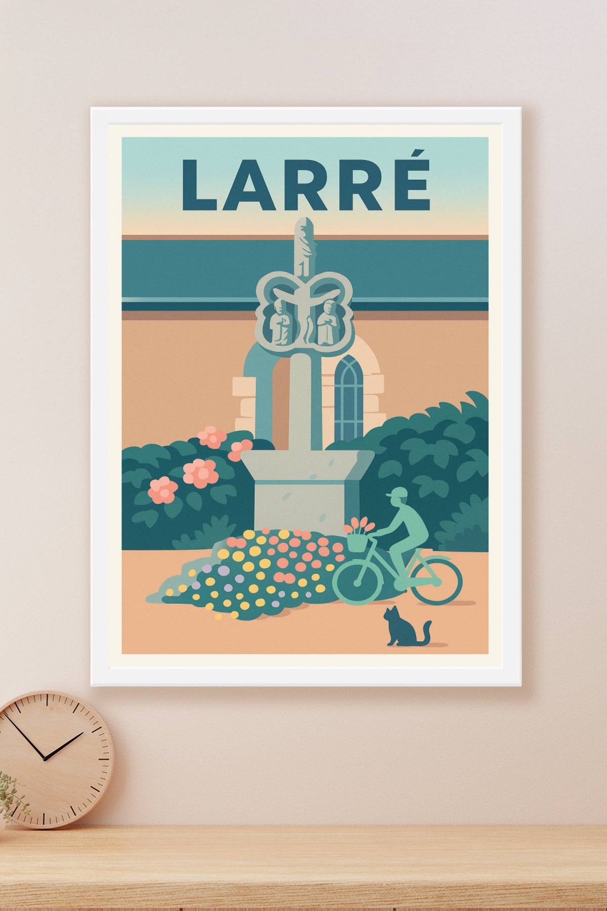 Affiche de Larré - Charme et poésie au cœur du village
