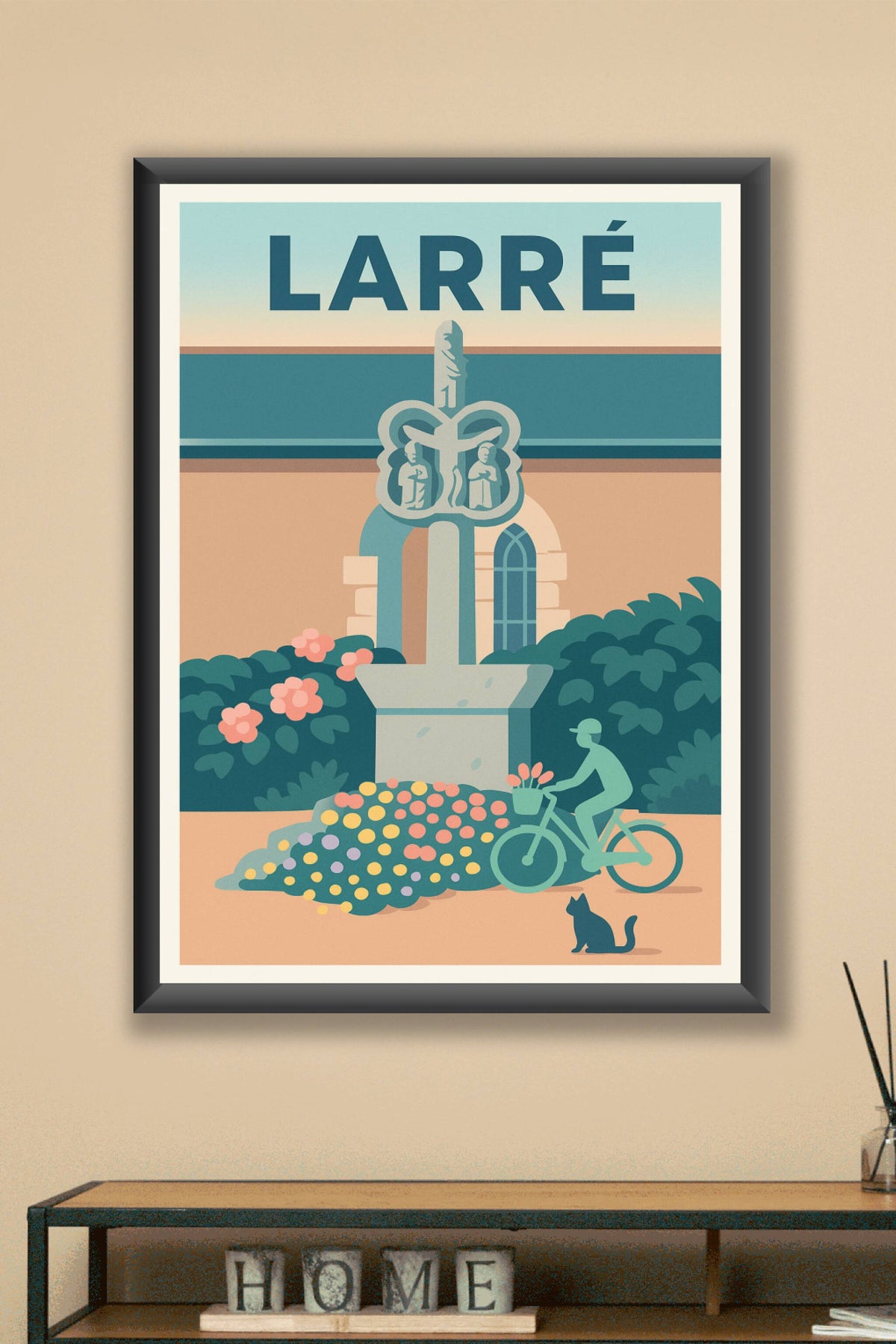 Affiche de Larré - Charme et poésie au cœur du village