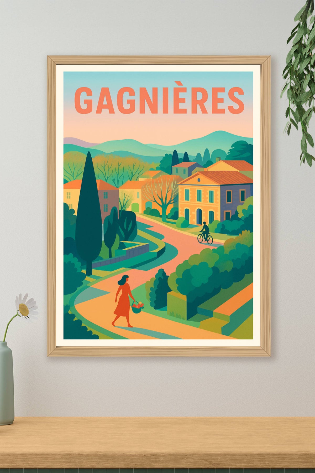 Affiche de Gagnières - Charme et sérénité en douceur