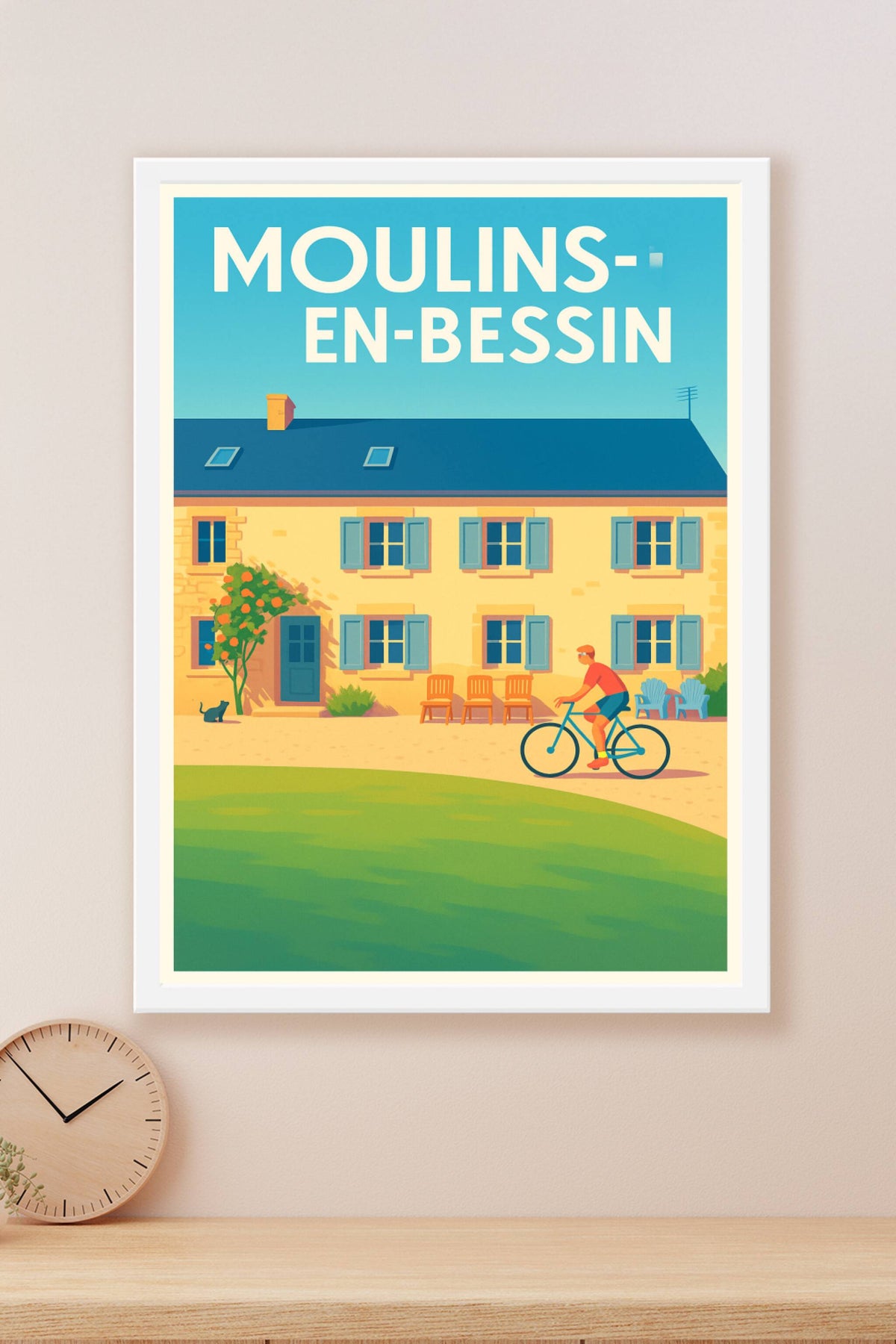 Affiche de Moulins-en-Bessin - Charme tranquille et douceur de vivre