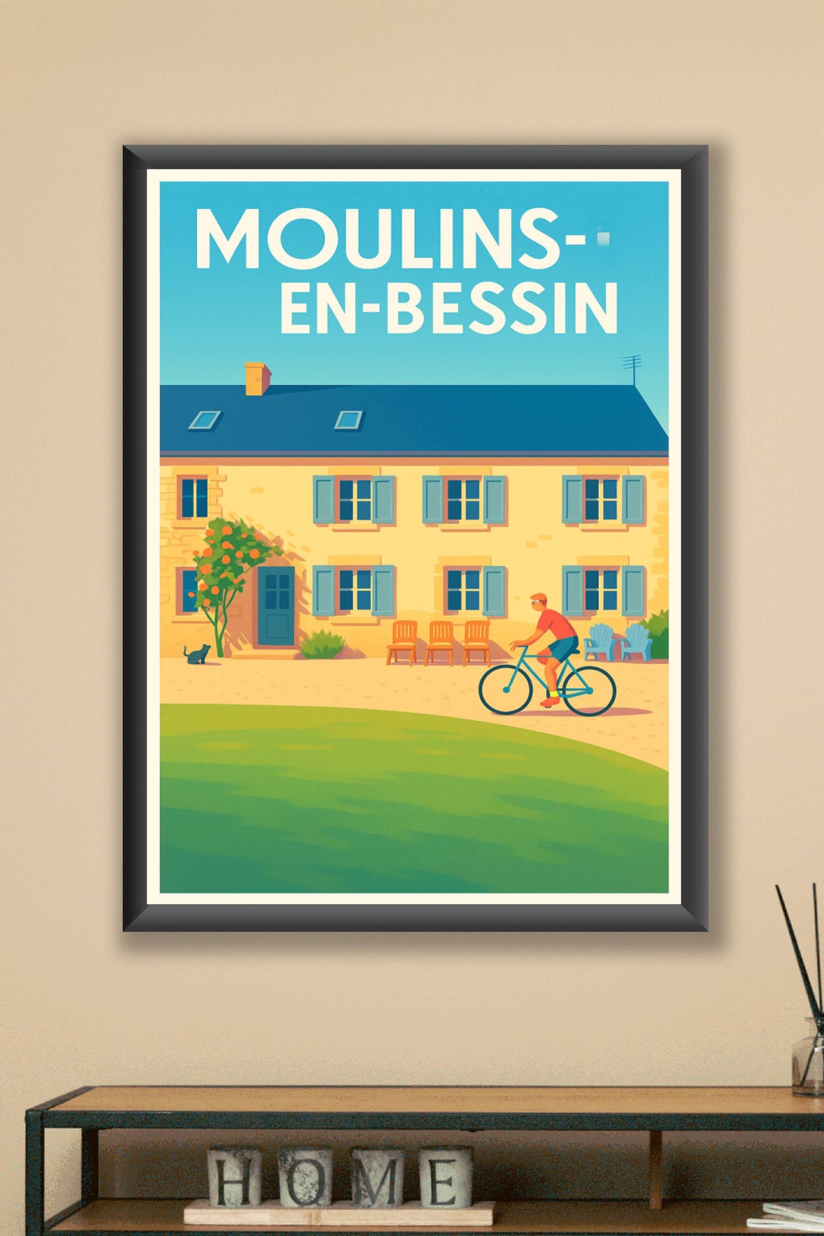 Affiche de Moulins-en-Bessin - Charme tranquille et douceur de vivre