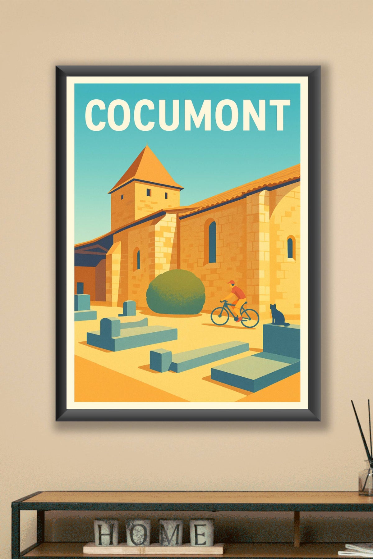 Affiche de Cocumont - L'élégance tranquille d'un village du Sud-Ouest