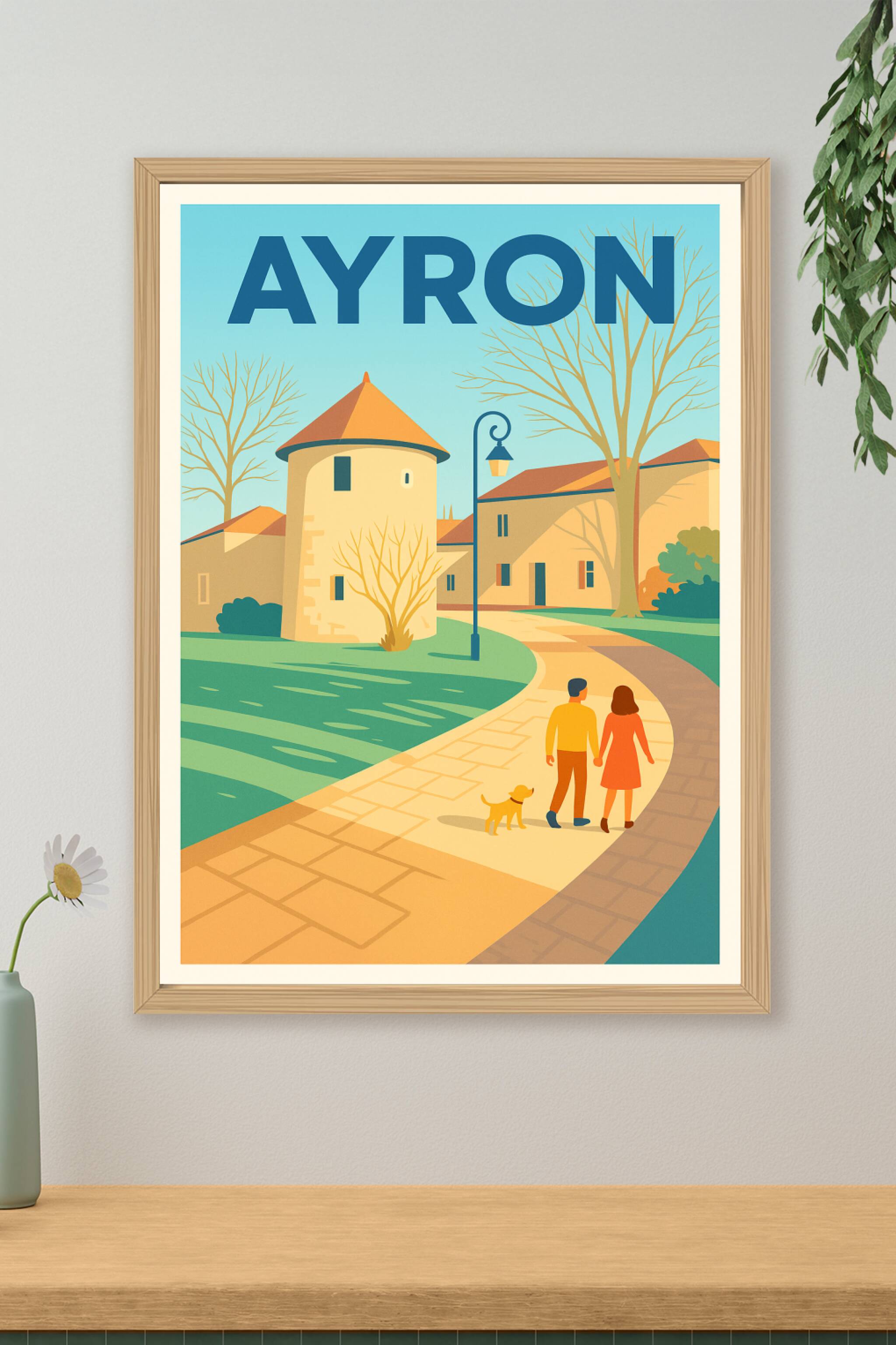 Affiche de Ayron - Balade tranquille au cœur du village