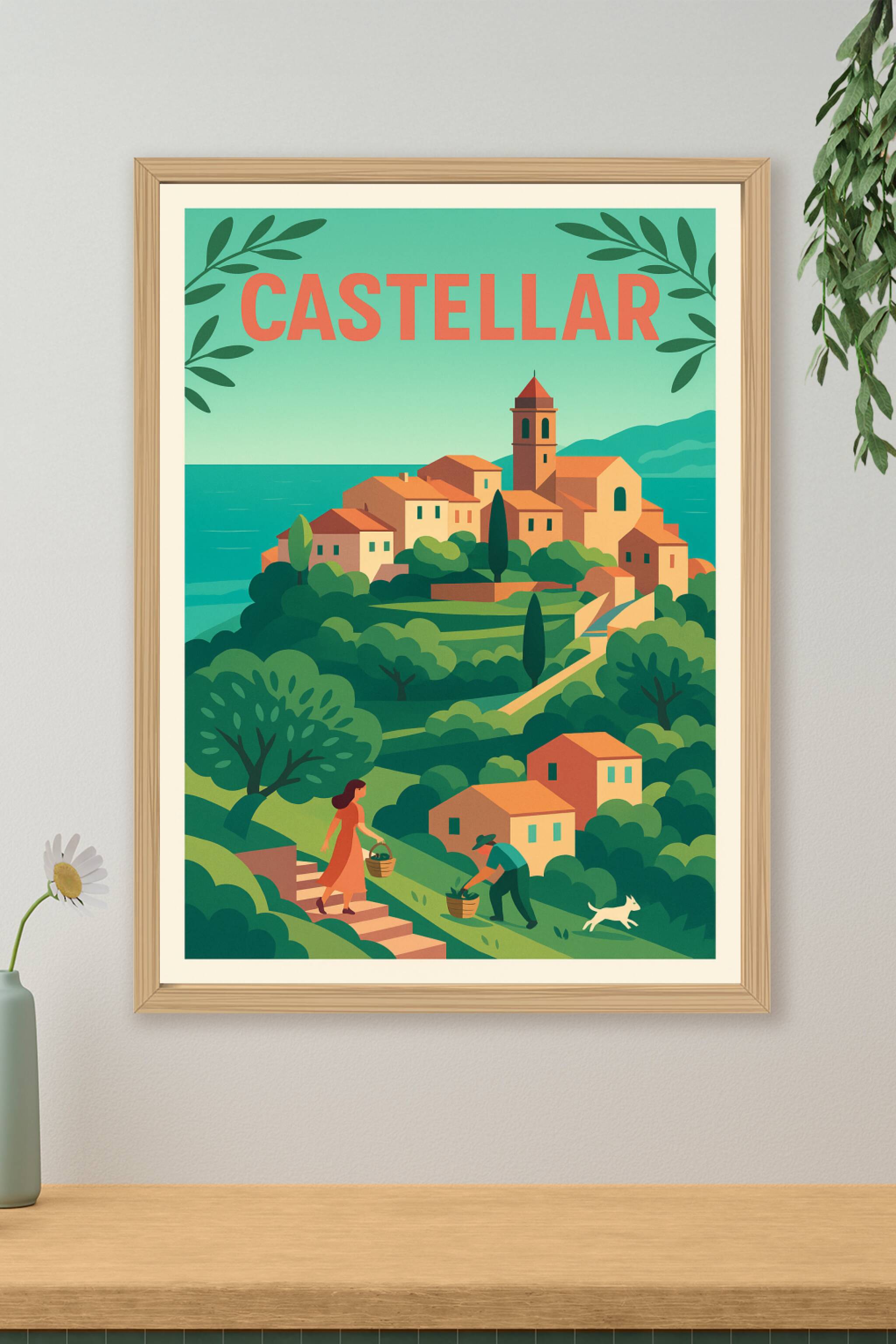 Affiche de Castellar - Charme et sérénité en Méditerranée