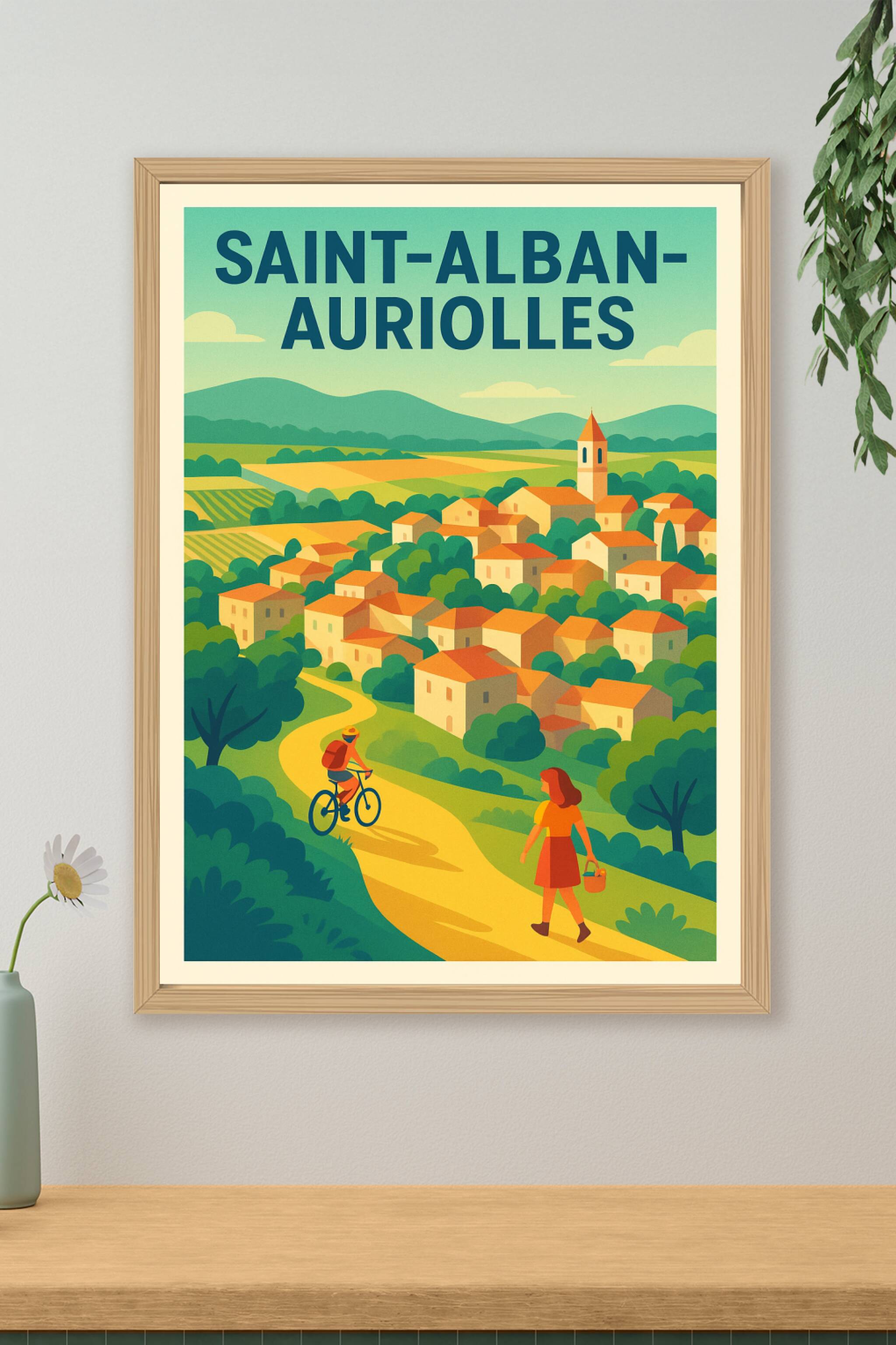Affiche de Saint-Alban-Auriolles - Charme et douceur en Ardèche