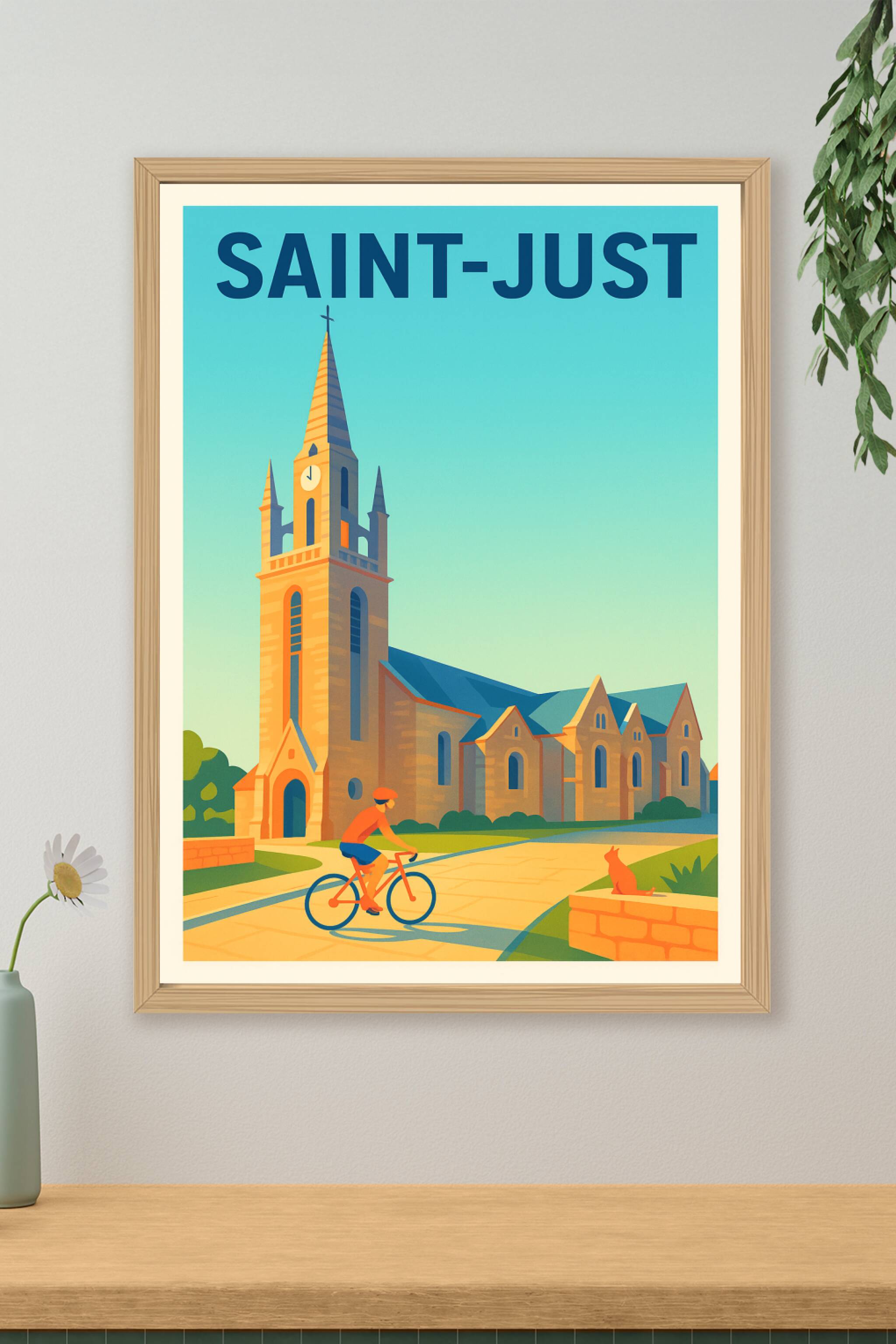 Affiche de Saint-Just - Charme et sérénité au cœur du village