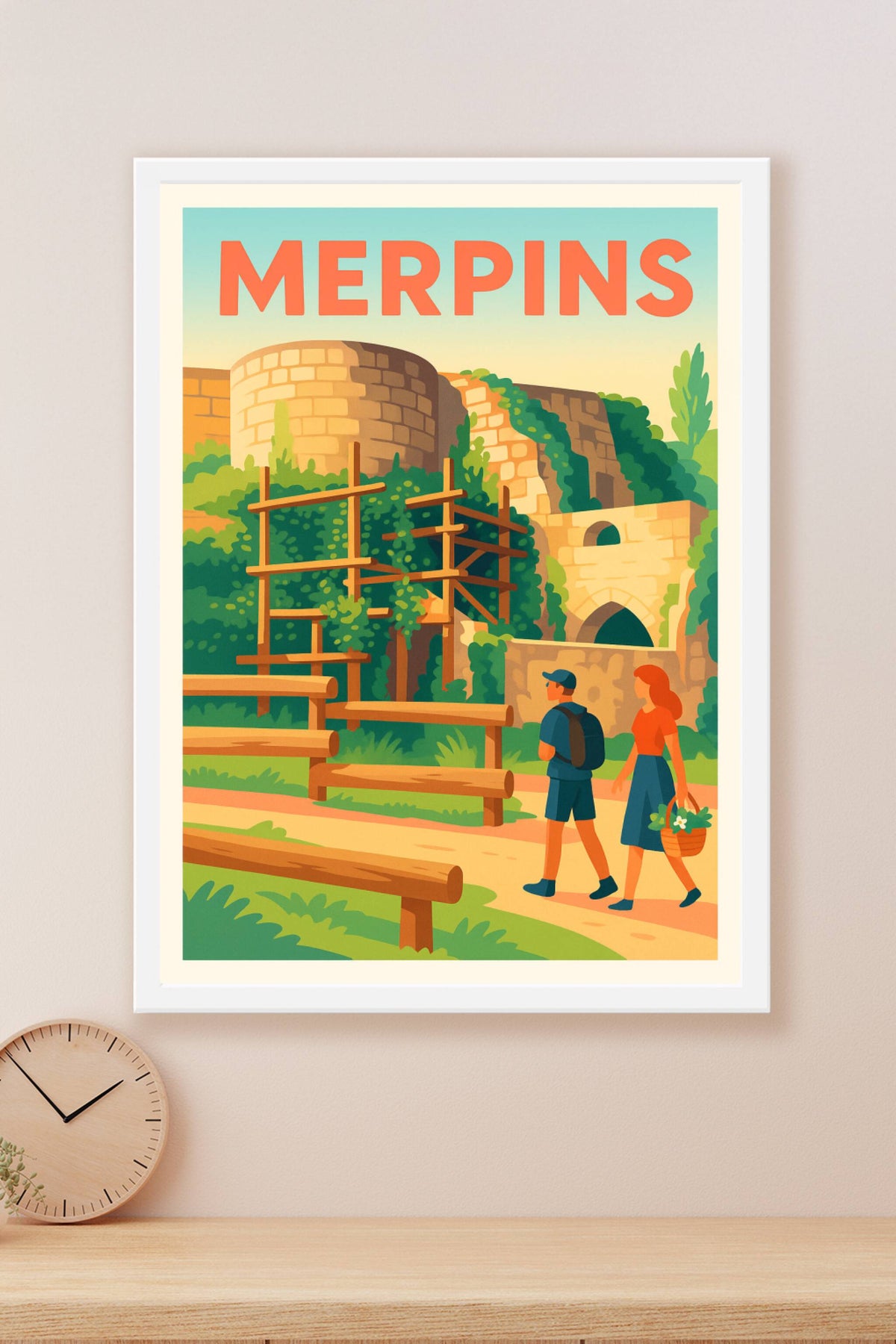 Affiche de Merpins - Balade au cœur du patrimoine historique