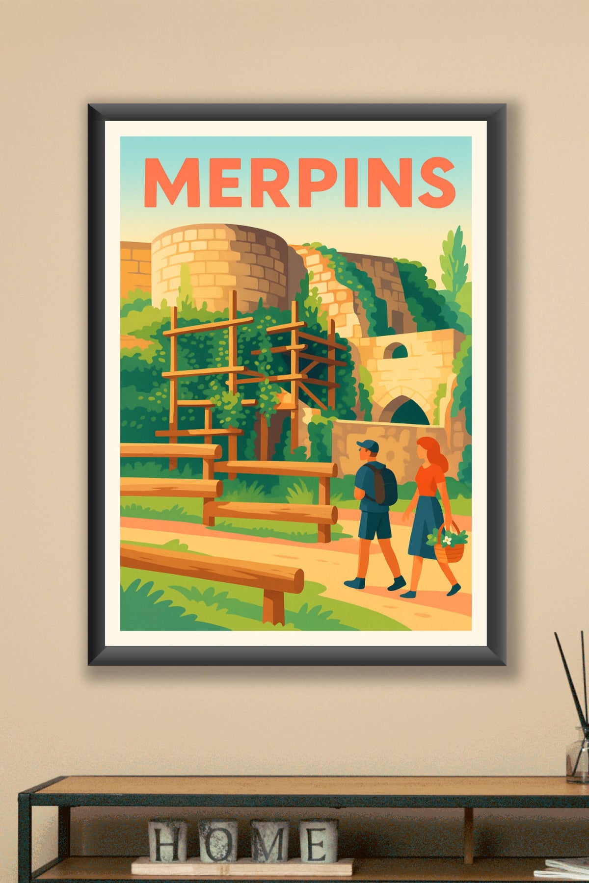Affiche de Merpins - Balade au cœur du patrimoine historique