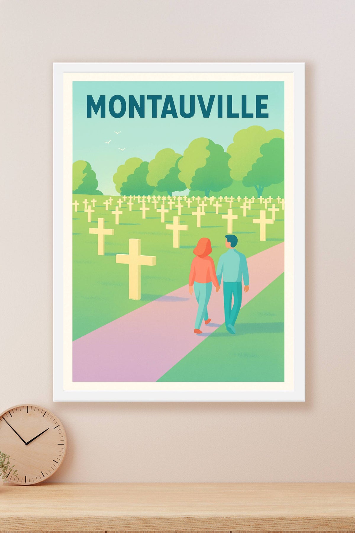 Affiche de Montauville - Promenade paisible au cimetière militaire