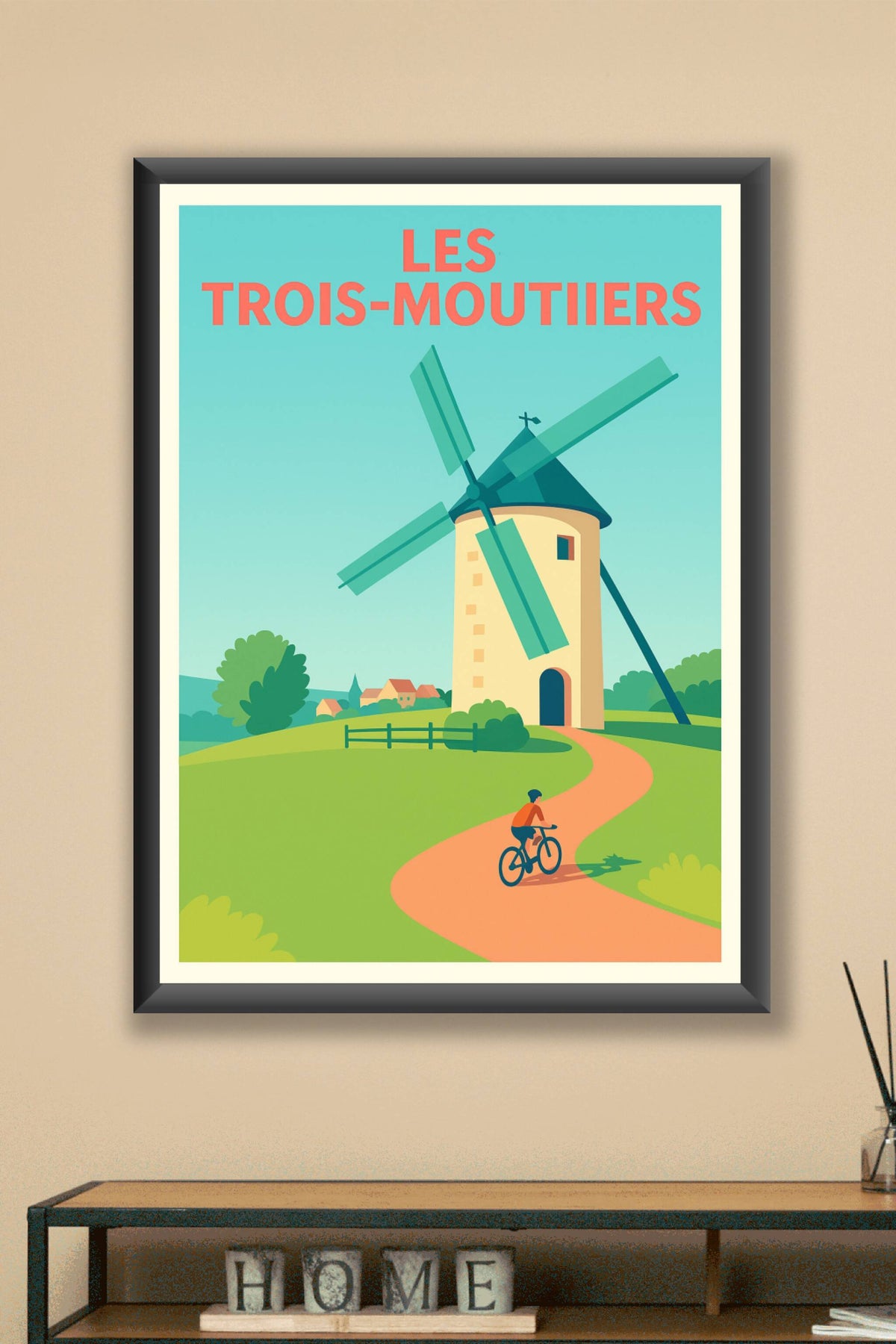 Affiche de Les Trois-Moutiers - Charme bucolique et nature à vélo