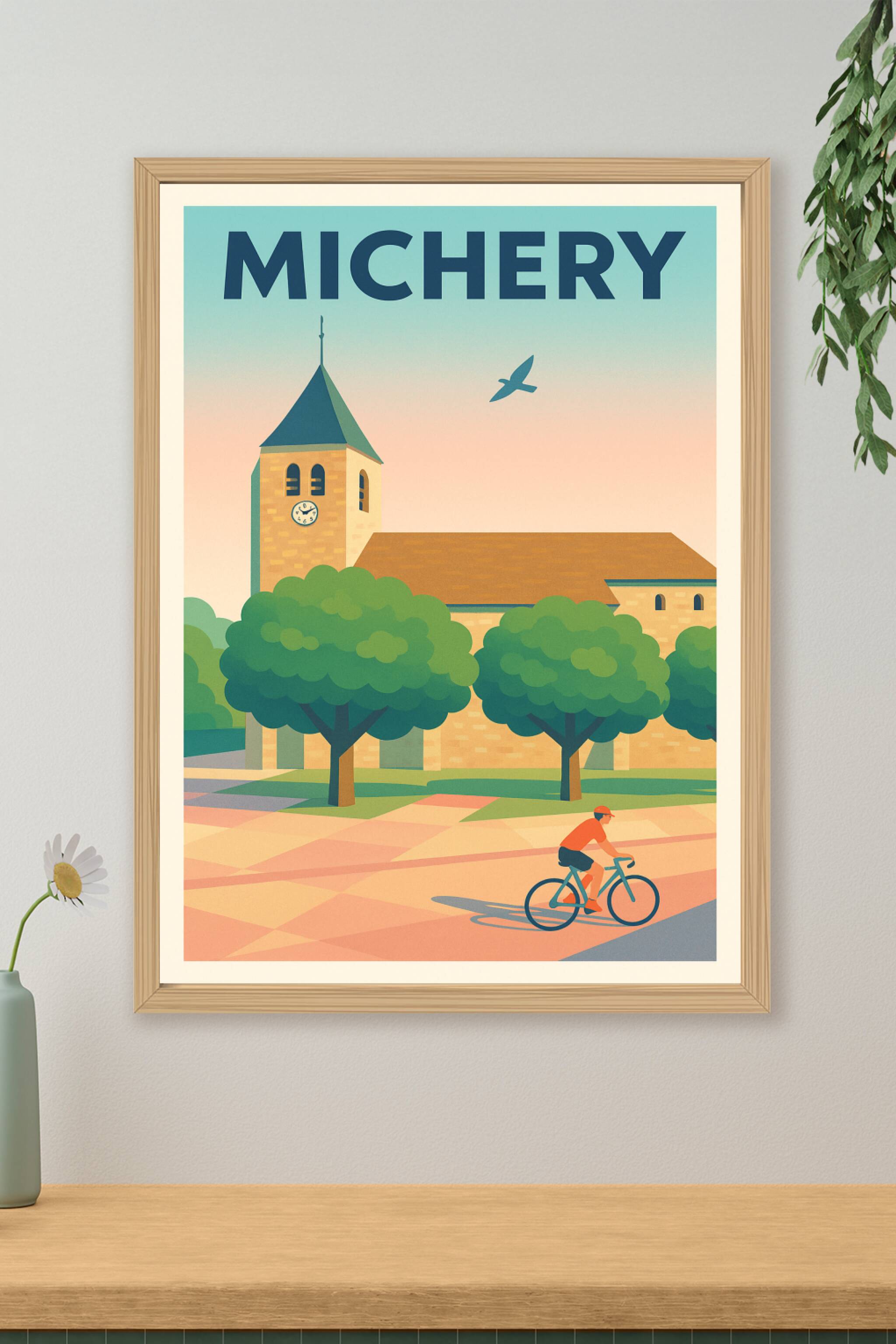 Affiche de Michery - Charme paisible et nature préservée