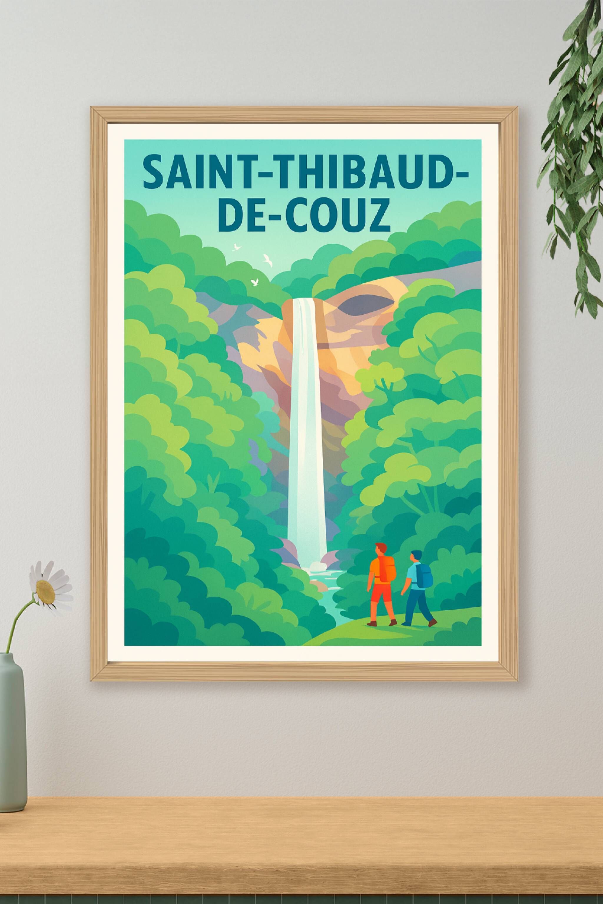 Affiche de Saint-Thibaud-de-Couz - Évasion naturelle et cascade majestueuse