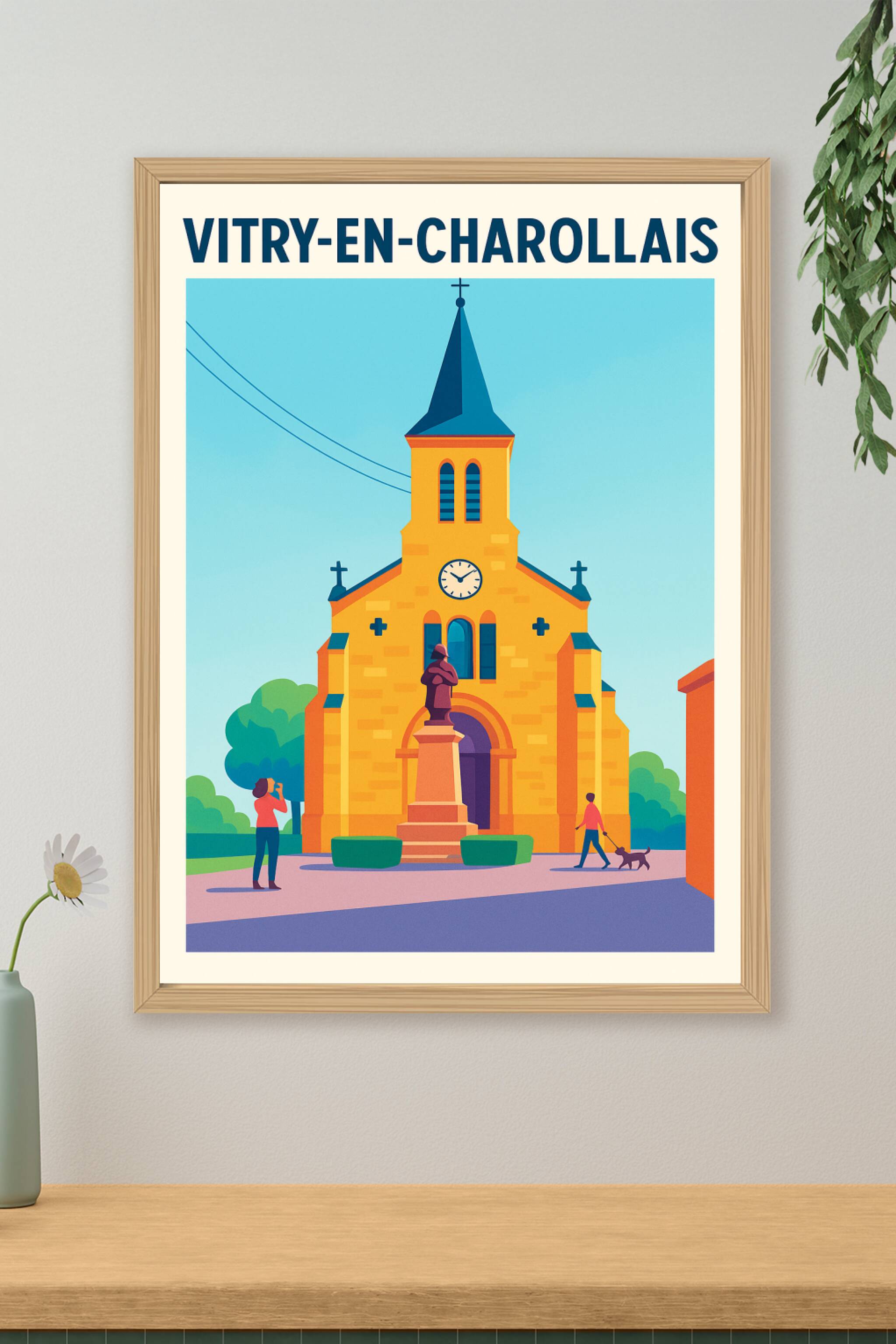Affiche de Vitry-en-Charollais - Charme et Sérénité au Cœur du Charolais