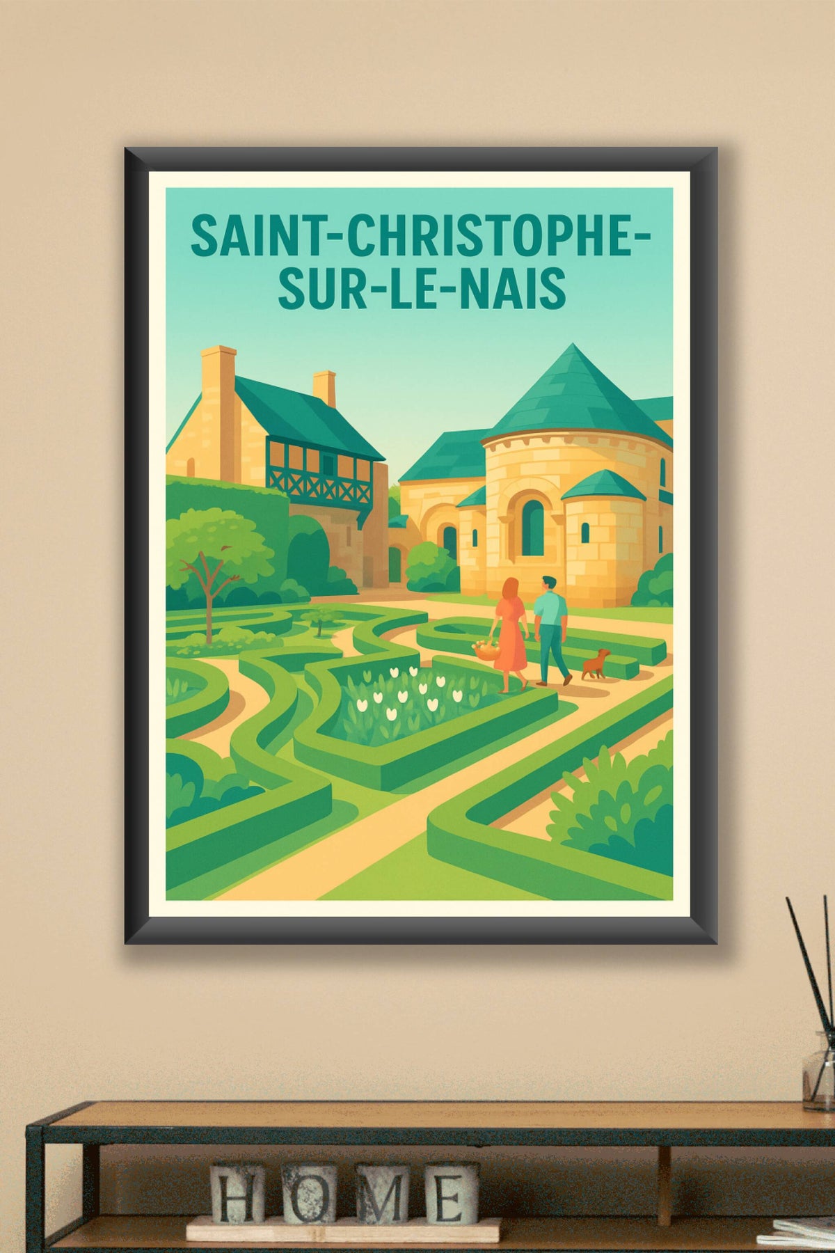 Affiche de Saint-Christophe-sur-le-Nais - Promenade bucolique au cœur d'un jardin d'exception