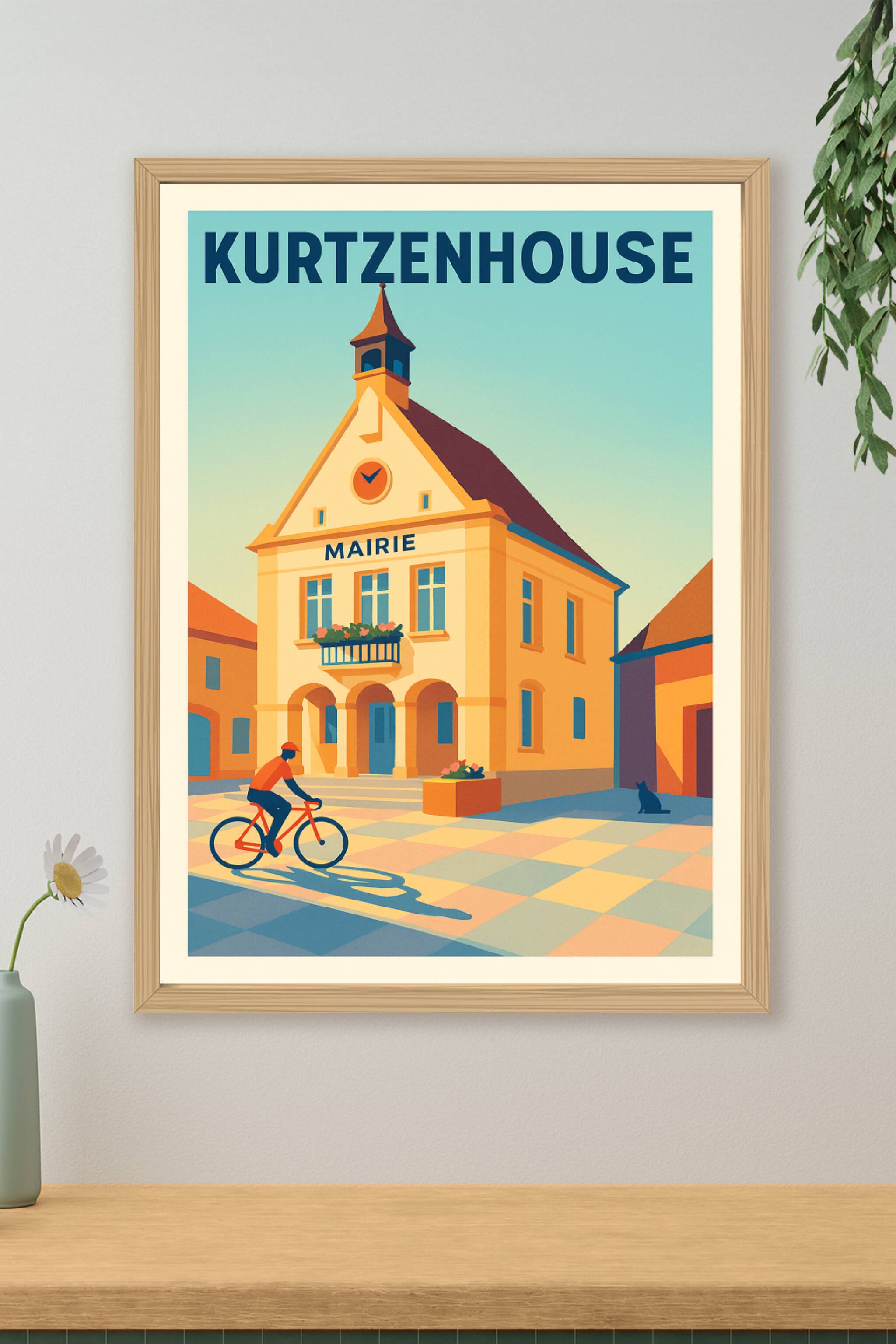 Affiche de Kurtzenhouse - L'élégance tranquille de la mairie