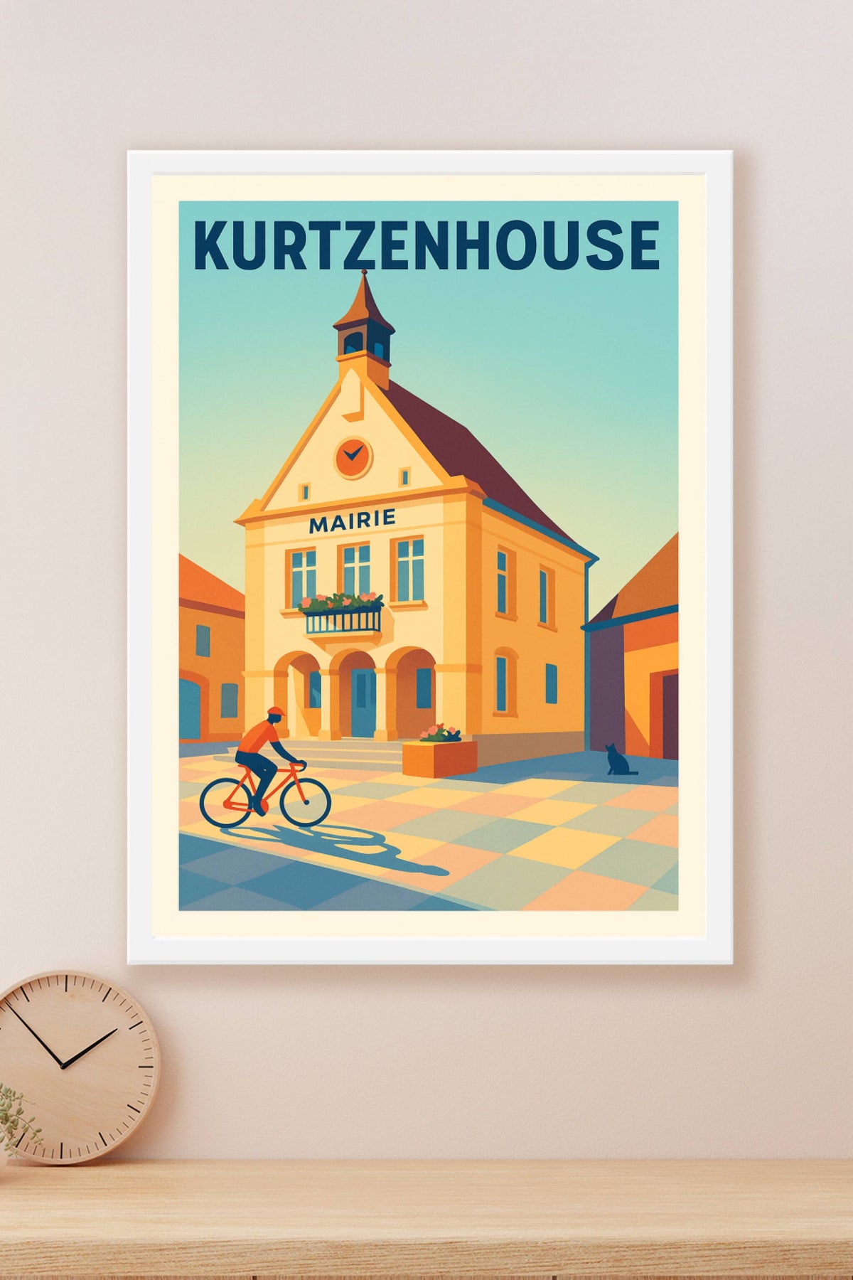 Affiche de Kurtzenhouse - L'élégance tranquille de la mairie