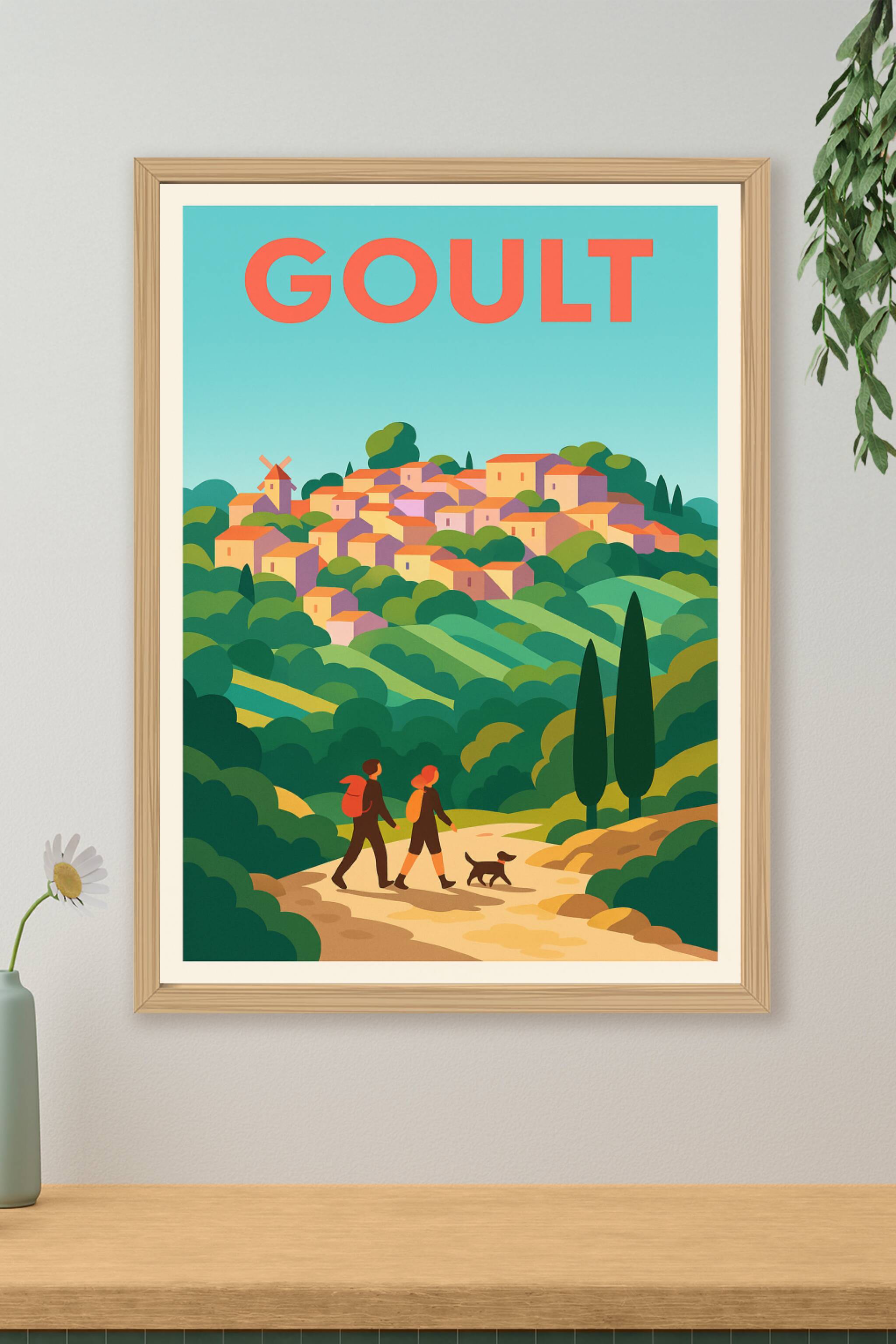 Affiche de Goult - Balade bucolique au cœur du Luberon