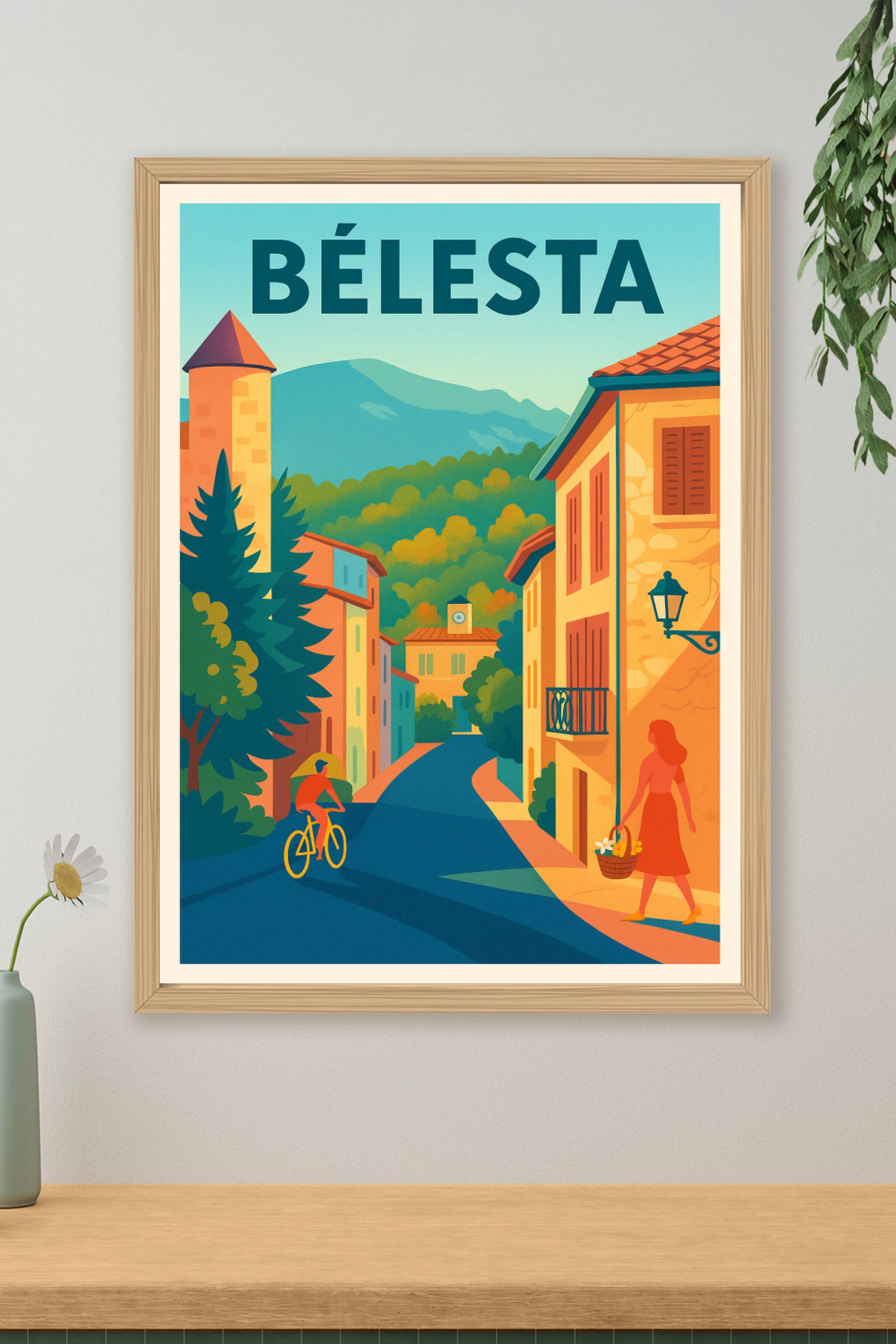 Affiche de Bélesta - Charme et douceur d’un village occitan