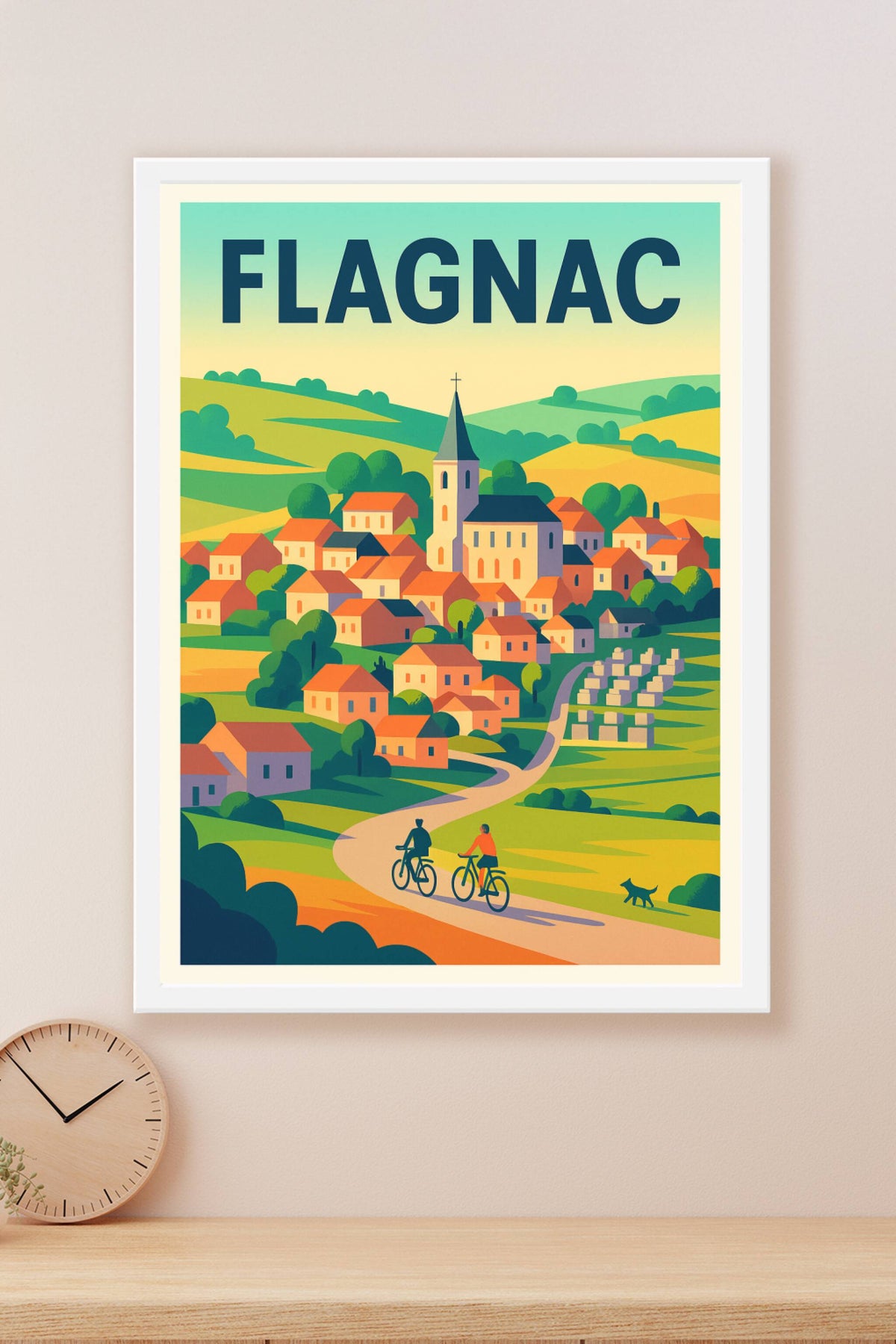 Affiche de Flagnac - Le charme paisible d'un village catalyseur de nature