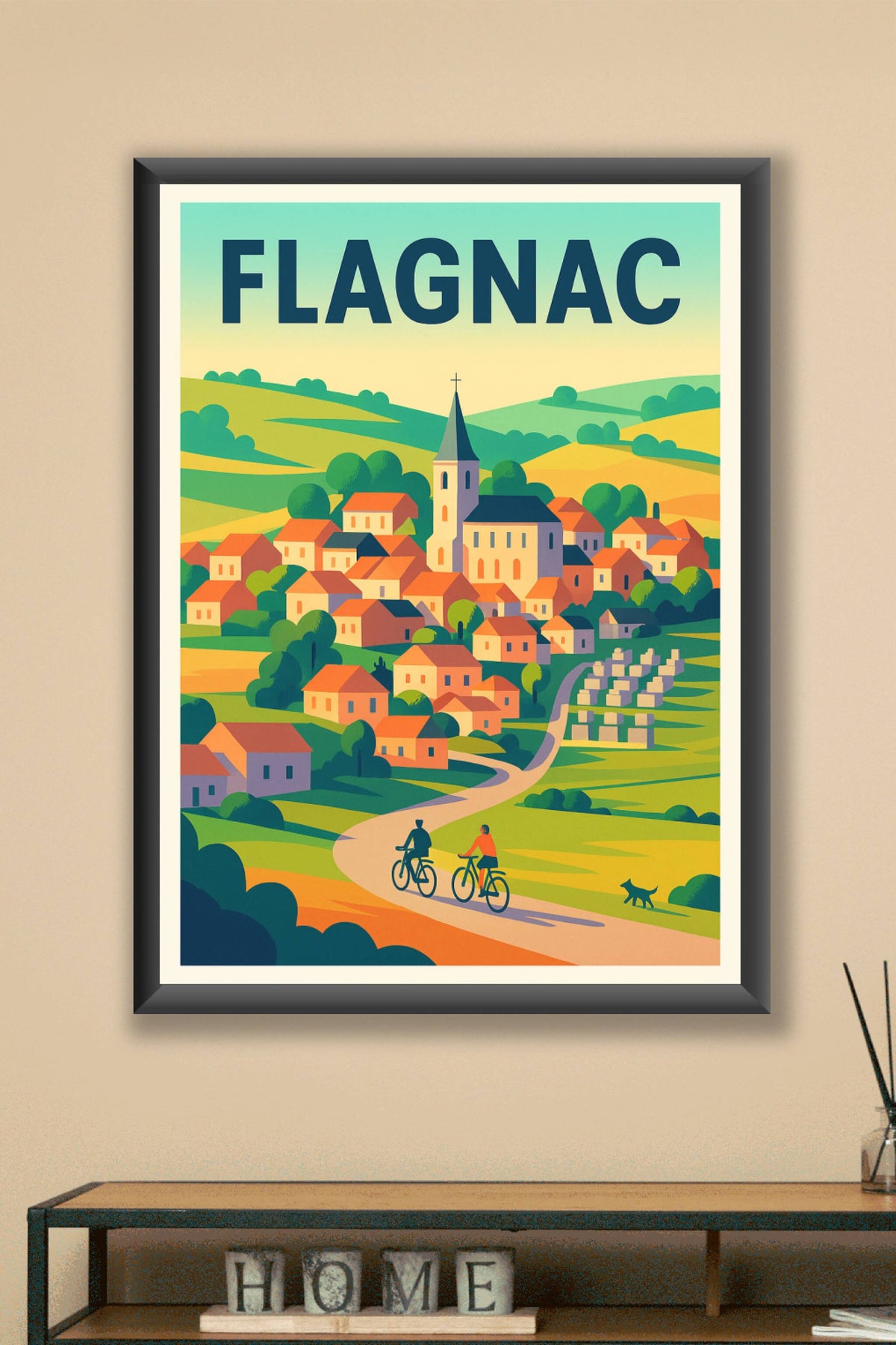 Affiche de Flagnac - Le charme paisible d'un village catalyseur de nature