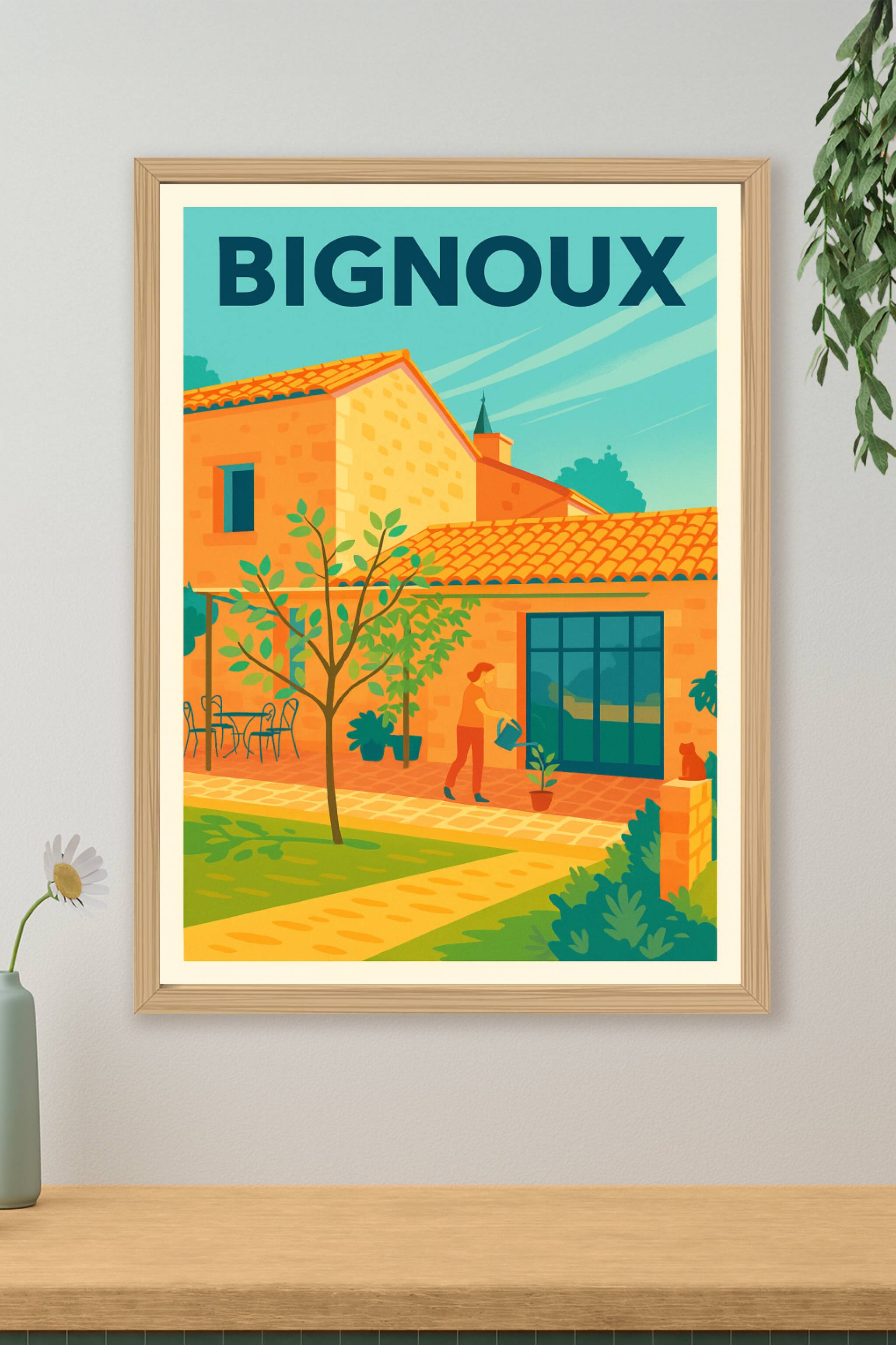 Affiche de Bignoux - Charme paisible et douceur de vivre