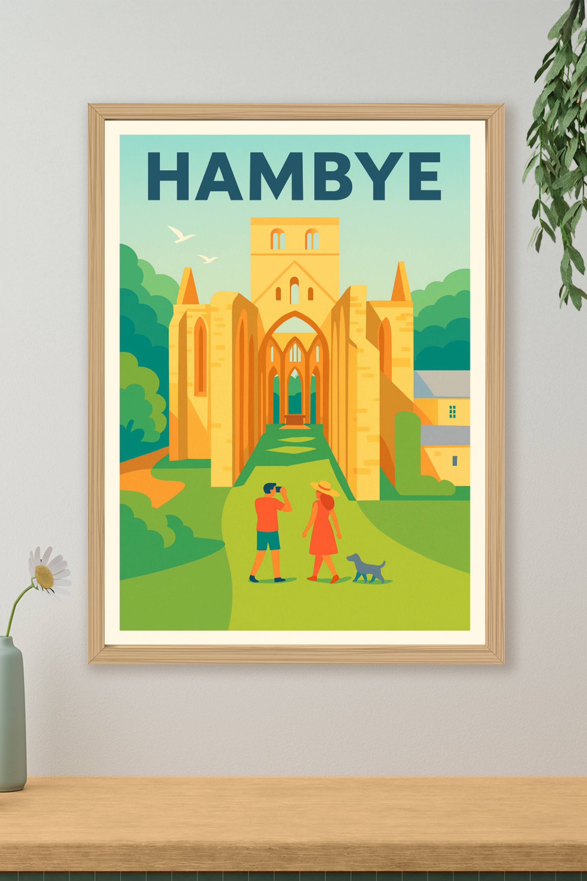 Affiche de Hambye - Voyage au cœur du patrimoine normand