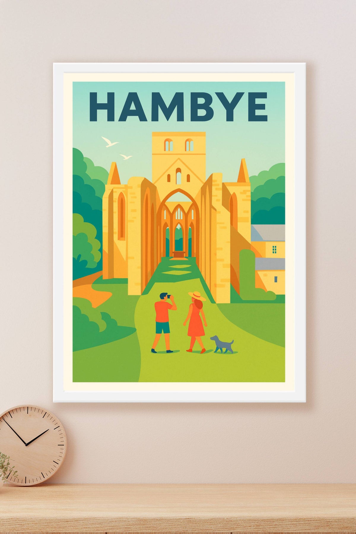 Affiche de Hambye - Voyage au cœur du patrimoine normand