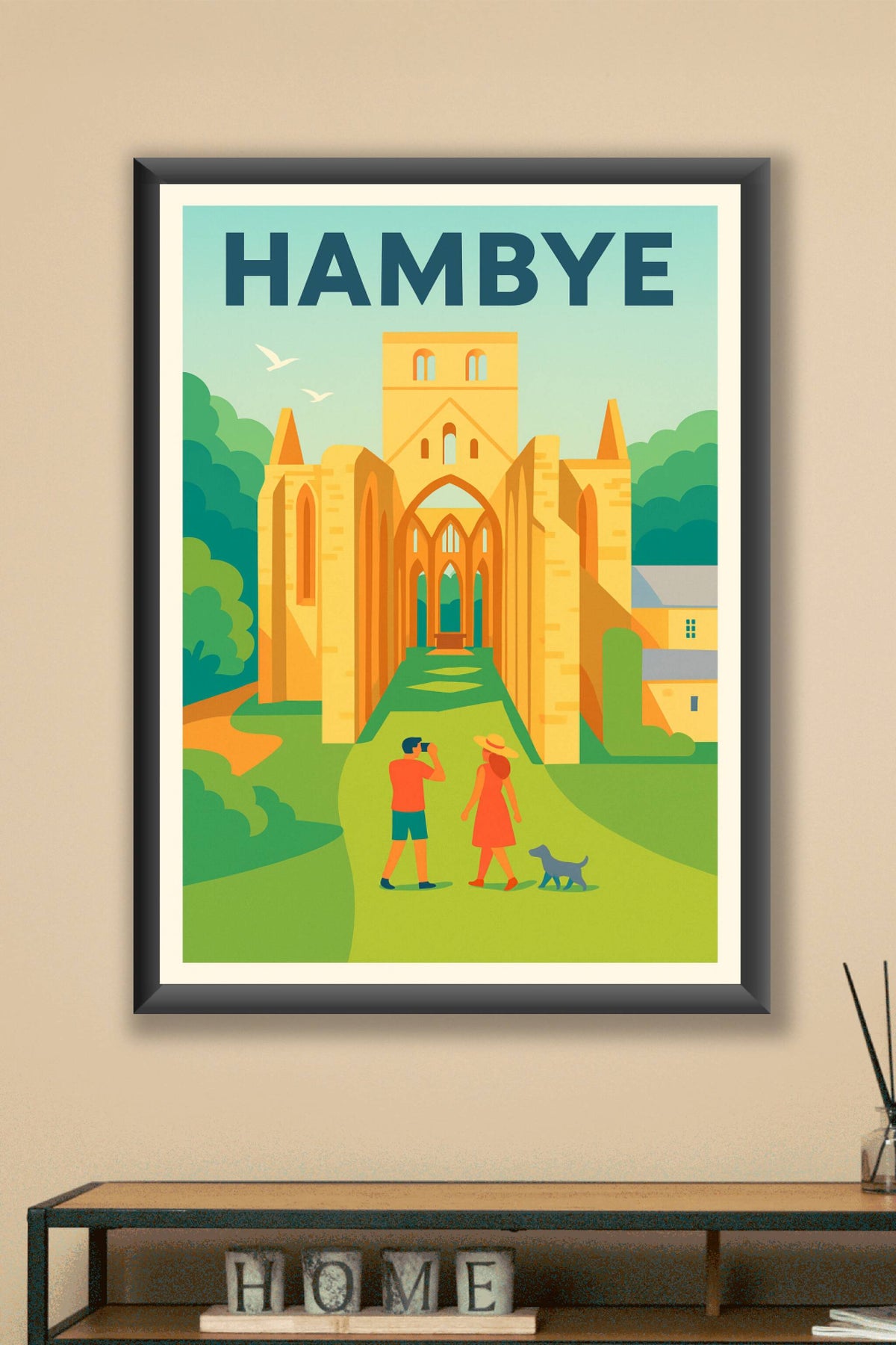 Affiche de Hambye - Voyage au cœur du patrimoine normand