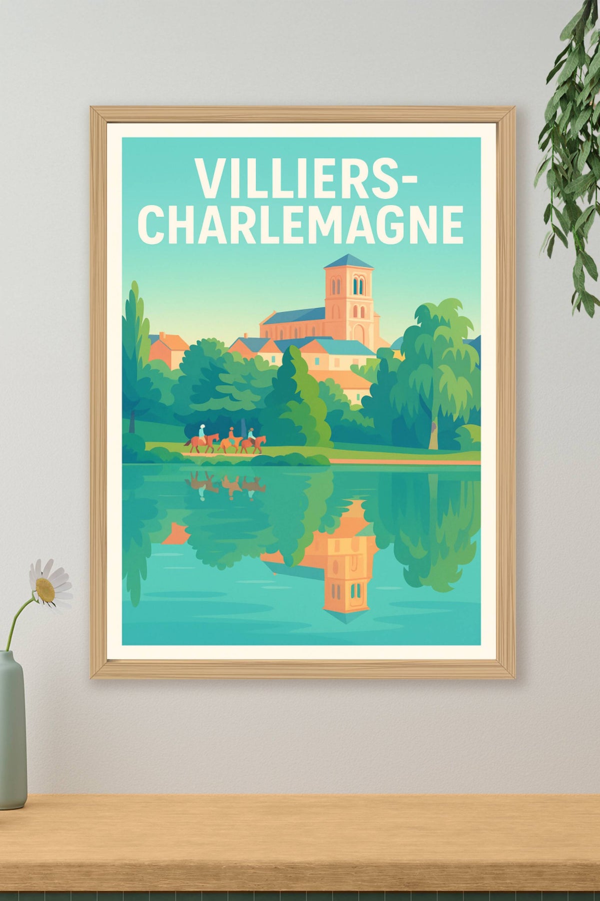 Affiche de Villiers-Charlemagne - Harmonie entre nature et patrimoine