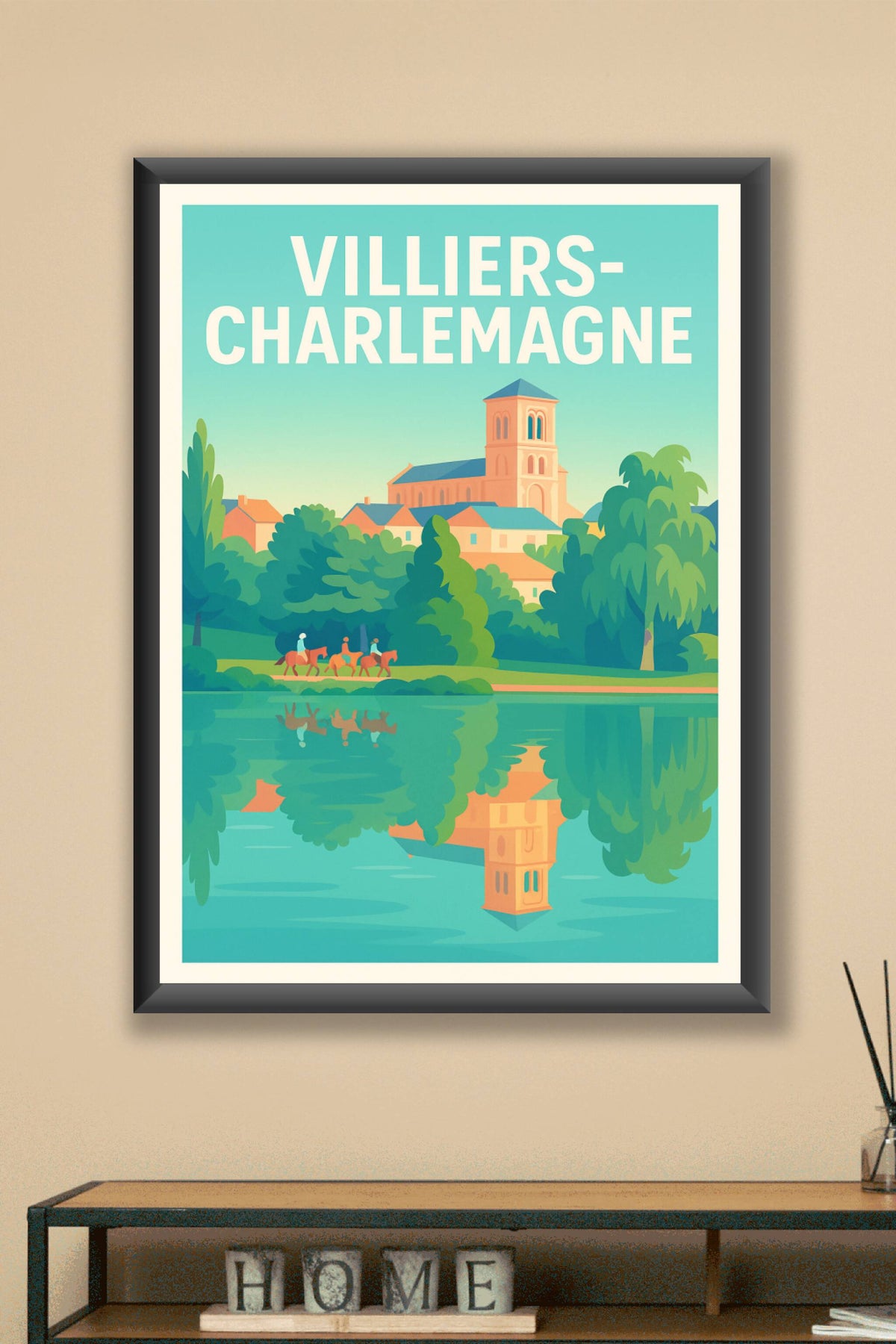 Affiche de Villiers-Charlemagne - Harmonie entre nature et patrimoine