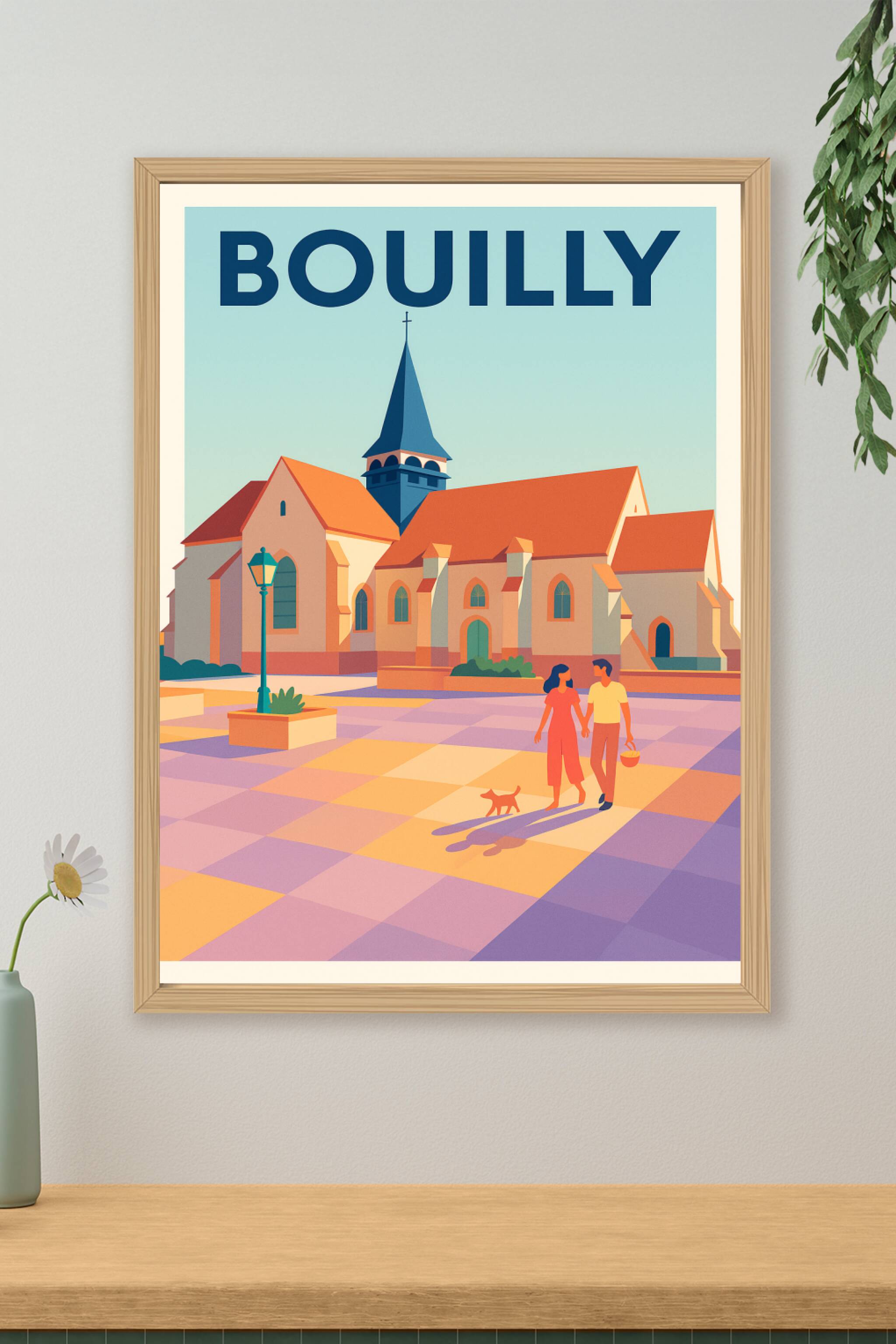 Affiche de Bouilly - Charme et lumière au cœur du village