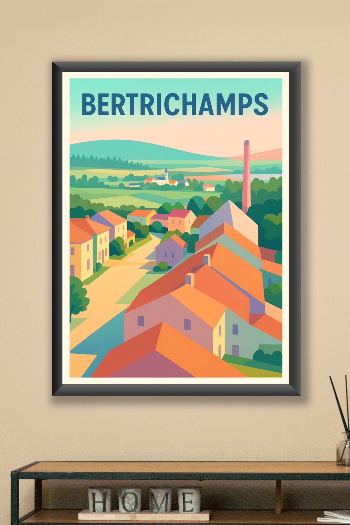 Affiche de Bertrichamps - Charme bucolique et douceur de vie