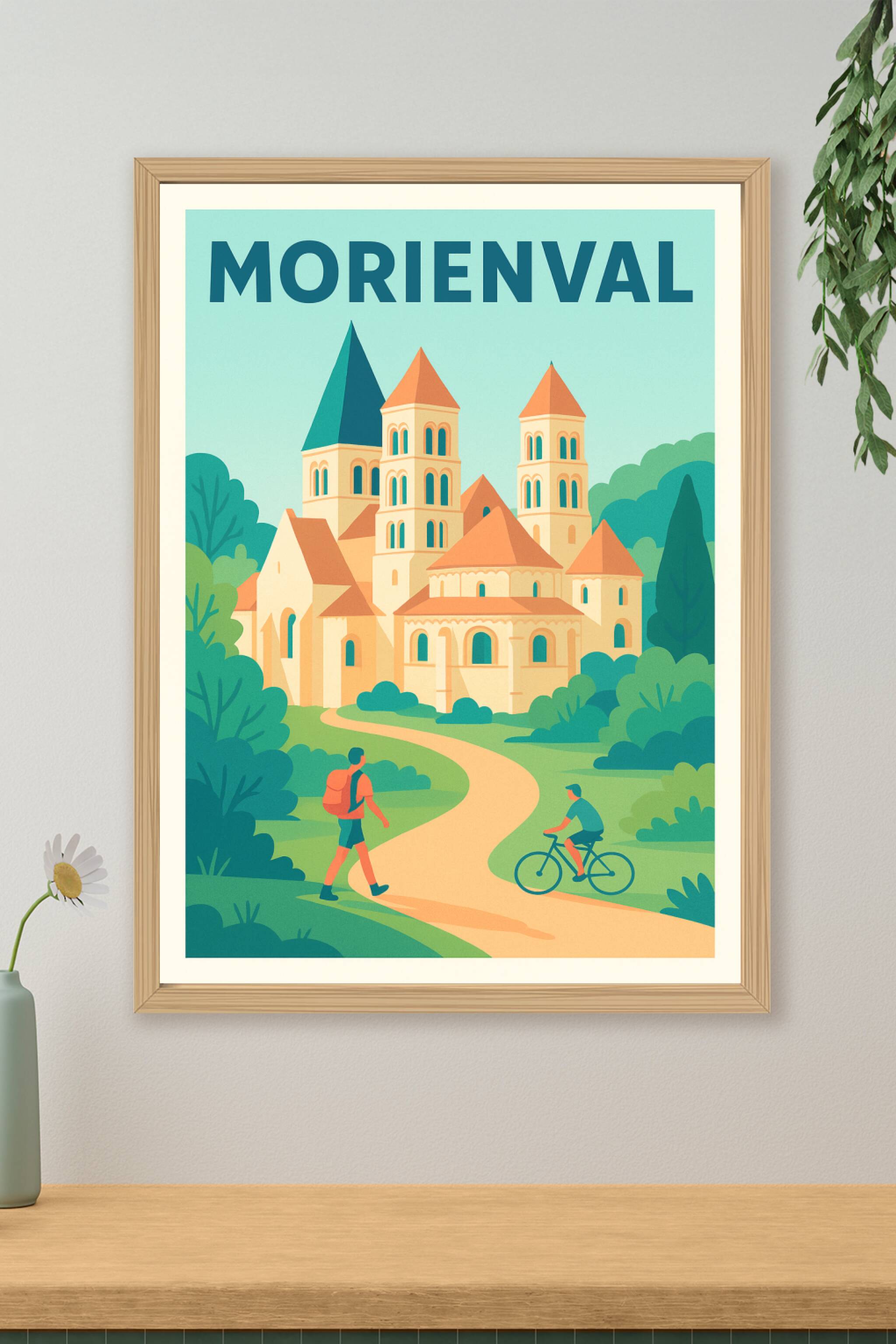 Affiche de Morienval - L'élégance romane en pleine nature