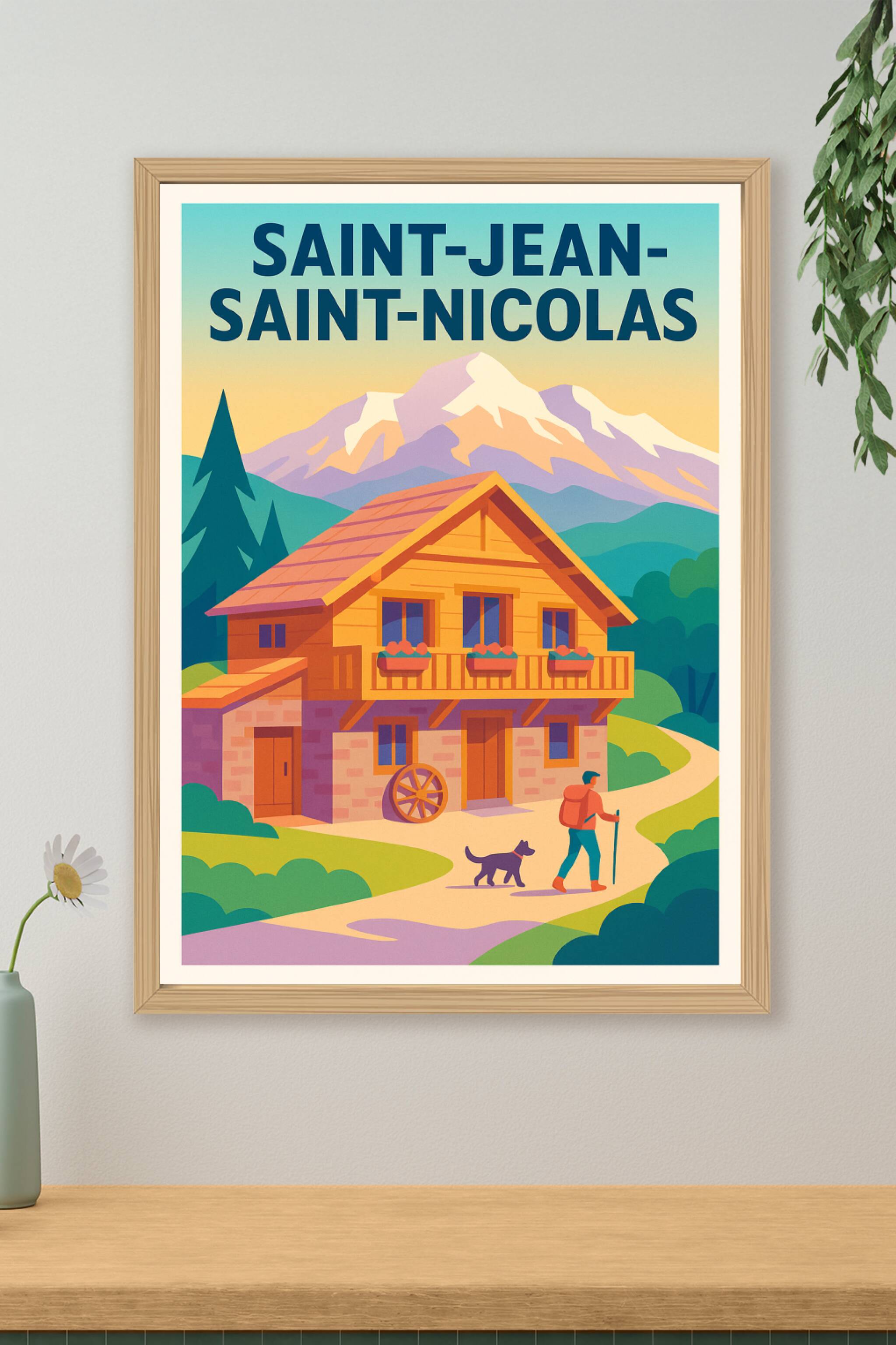 Affiche de Saint-Jean-Saint-Nicolas - Charme montagnard et nature préservée