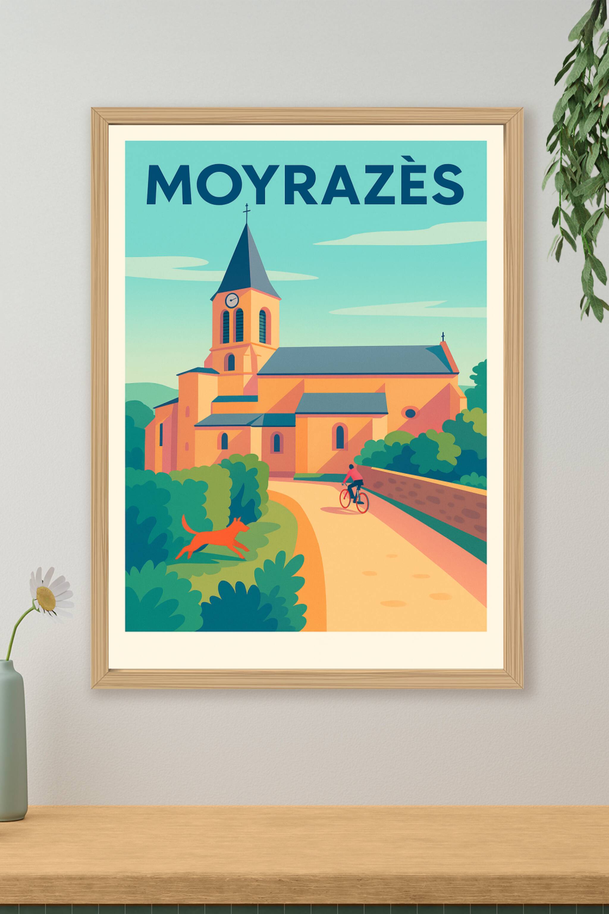 Affiche de Moyrazès - Le charme paisible de la campagne aveyronnaise