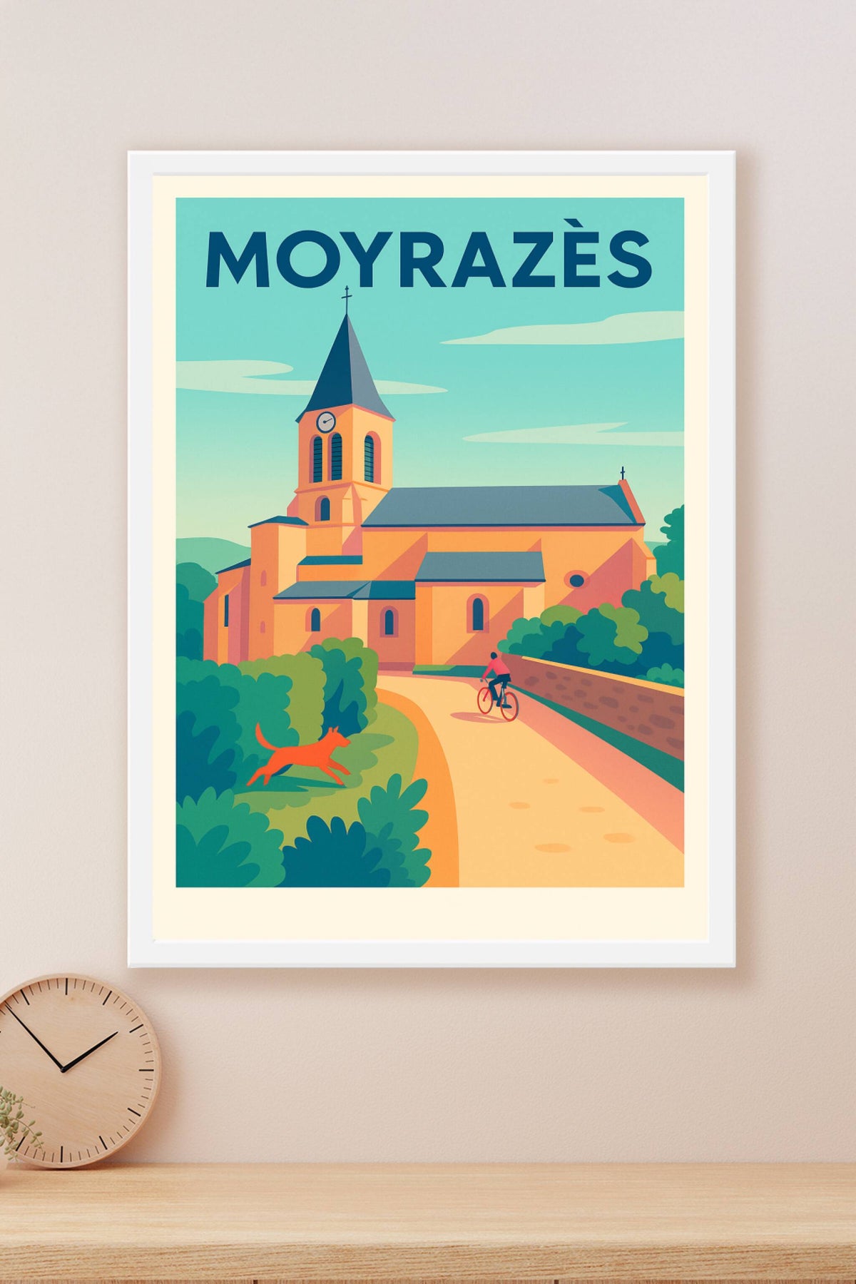 Affiche de Moyrazès - Le charme paisible de la campagne aveyronnaise