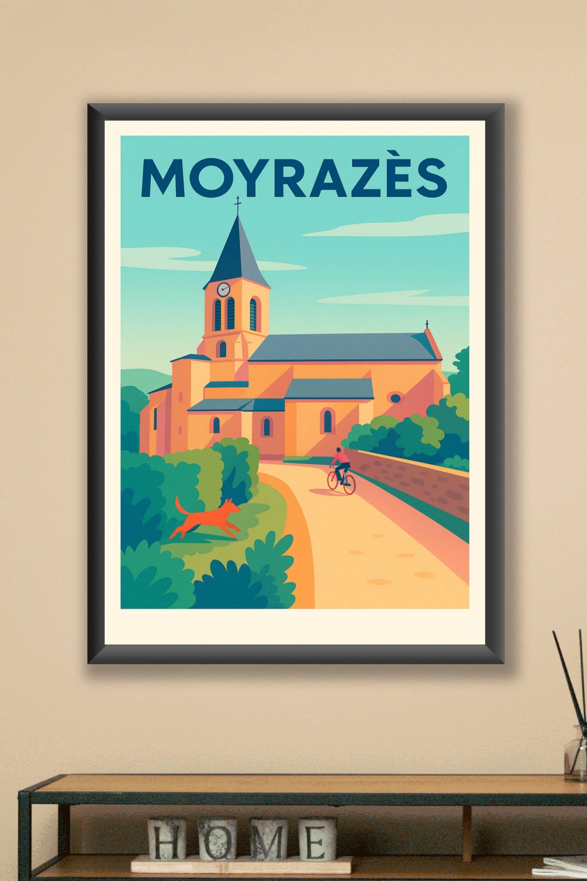 Affiche de Moyrazès - Le charme paisible de la campagne aveyronnaise