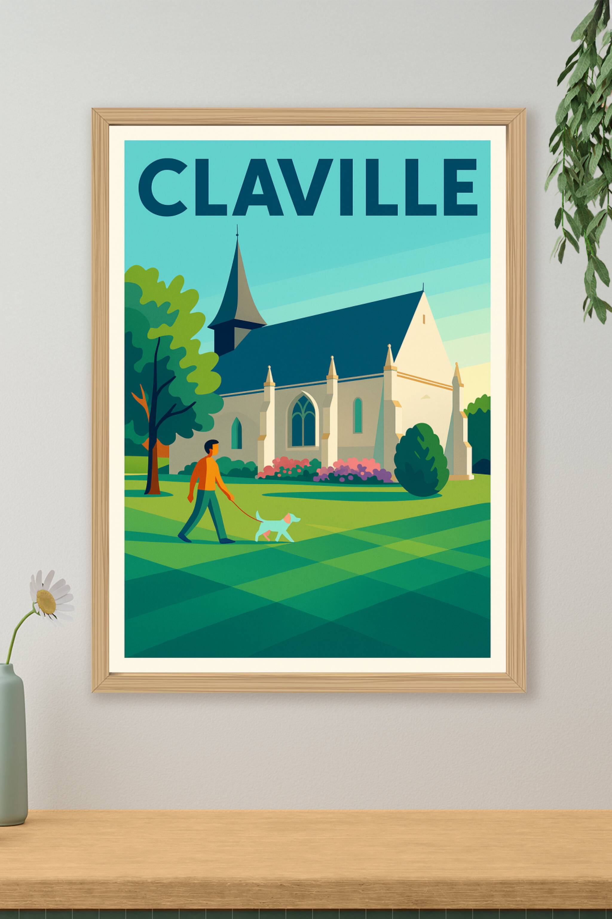 Affiche de Claville - Promenade paisible au cœur du village