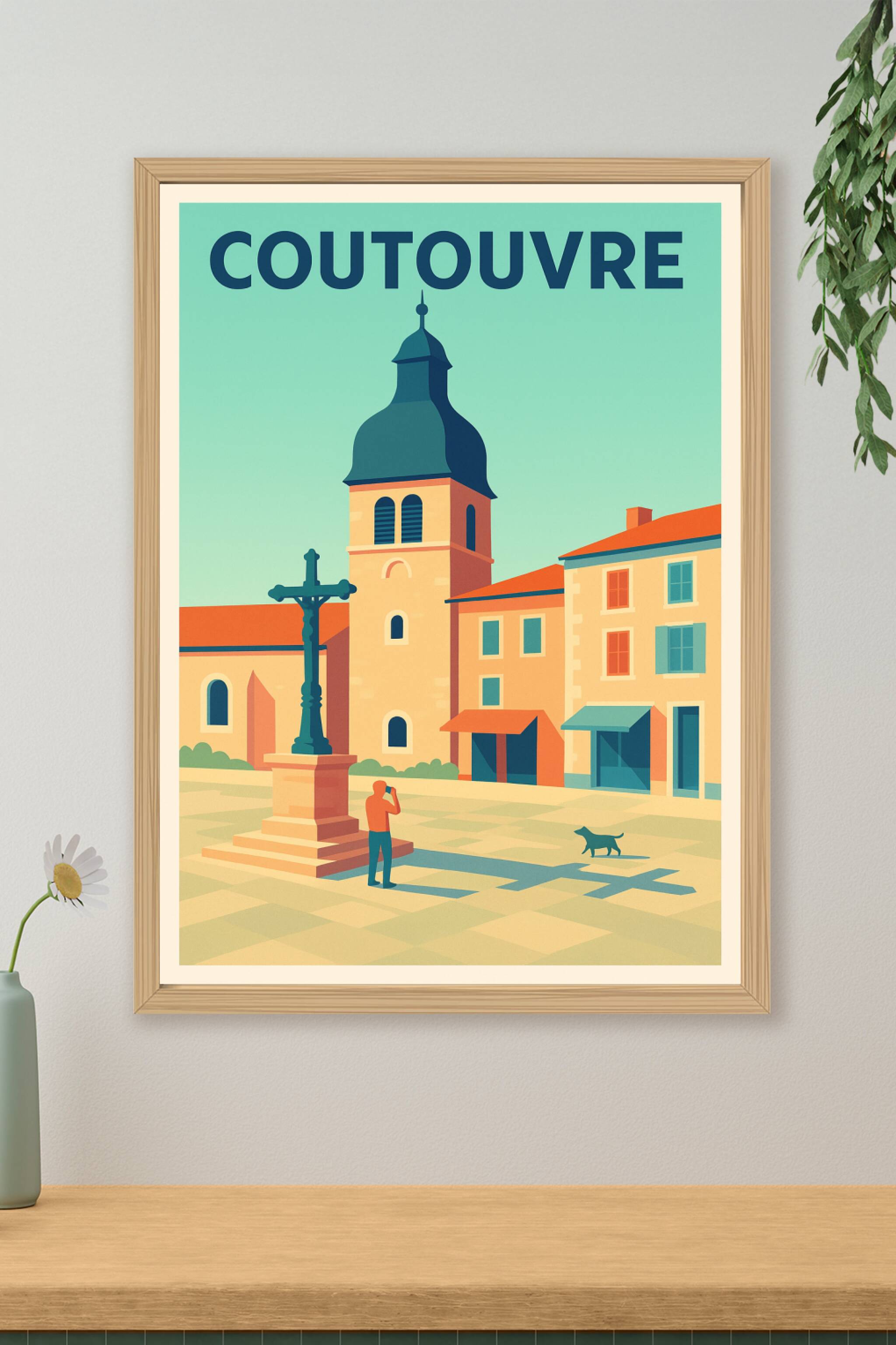 Affiche de Coutouvre - Charme et Sérénité au Cœur du Village