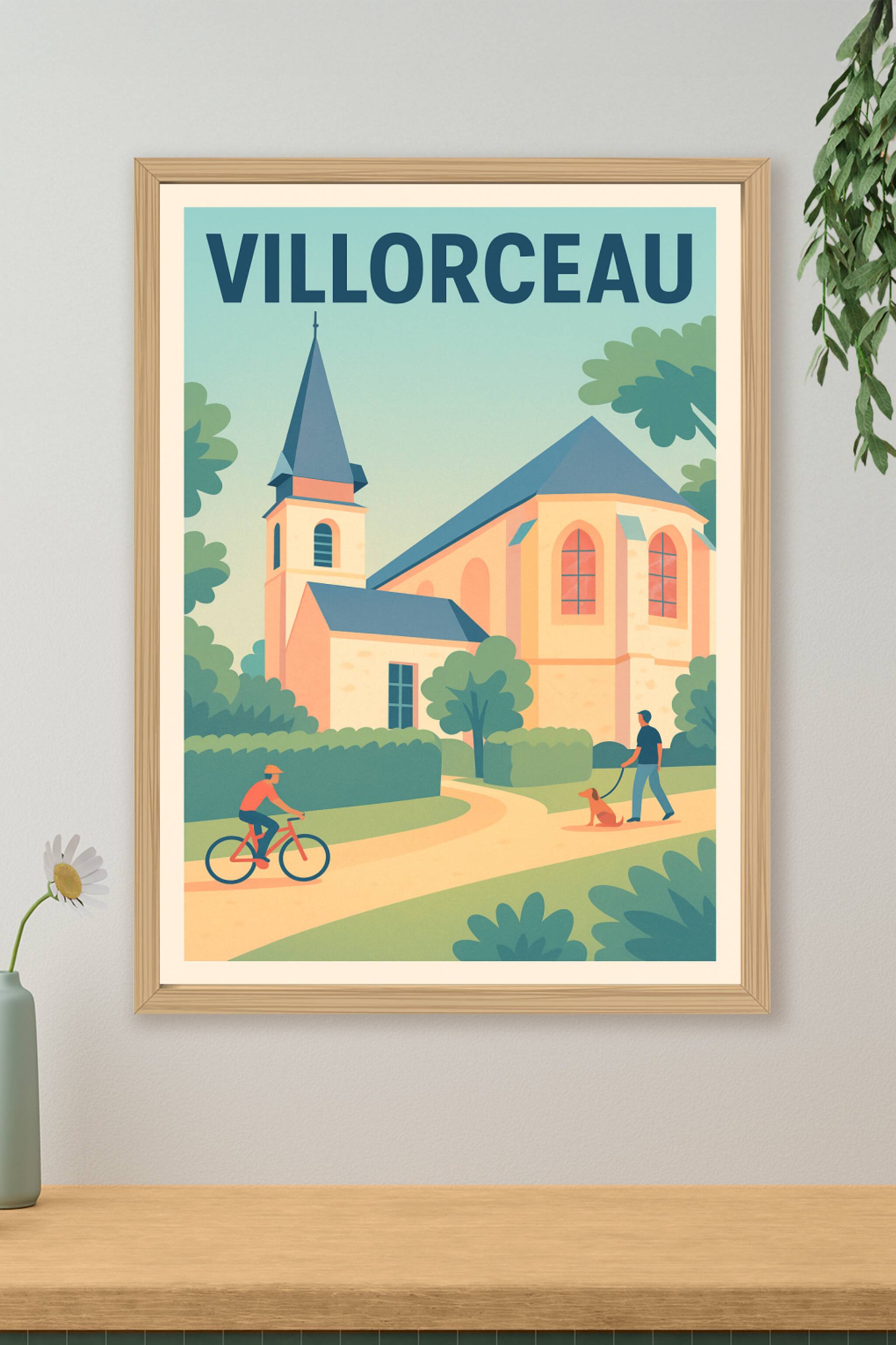 Affiche de Villorceau - Charme paisible et vie de village