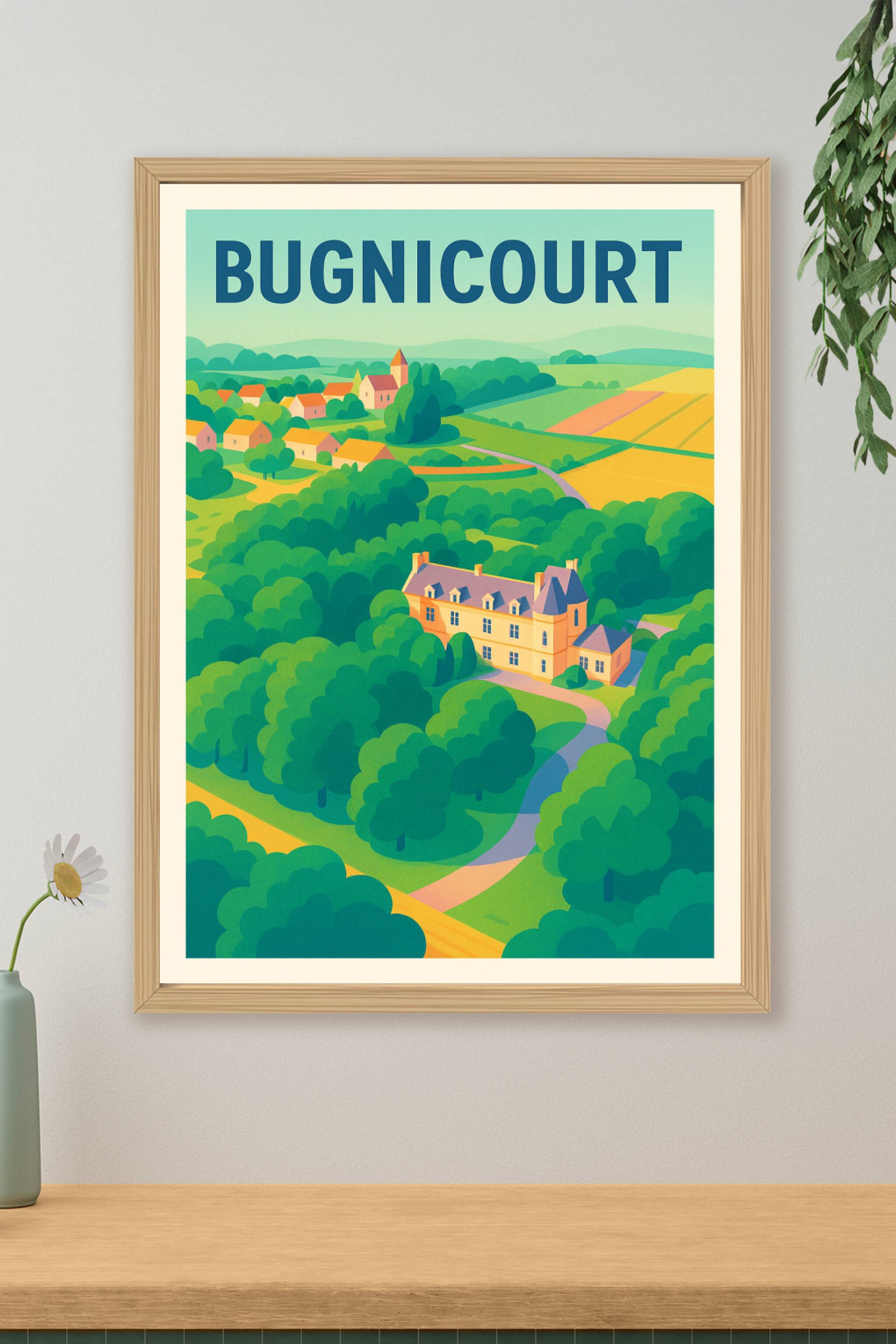 Affiche de Bugnicourt - Charme bucolique et douceur de vie