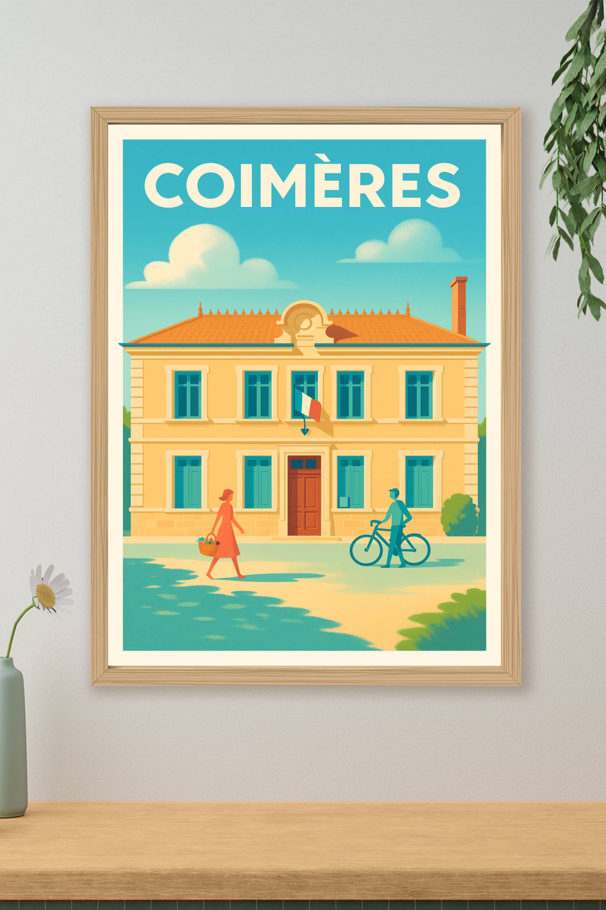 Affiche de Coimères - Charme paisible et tradition locale