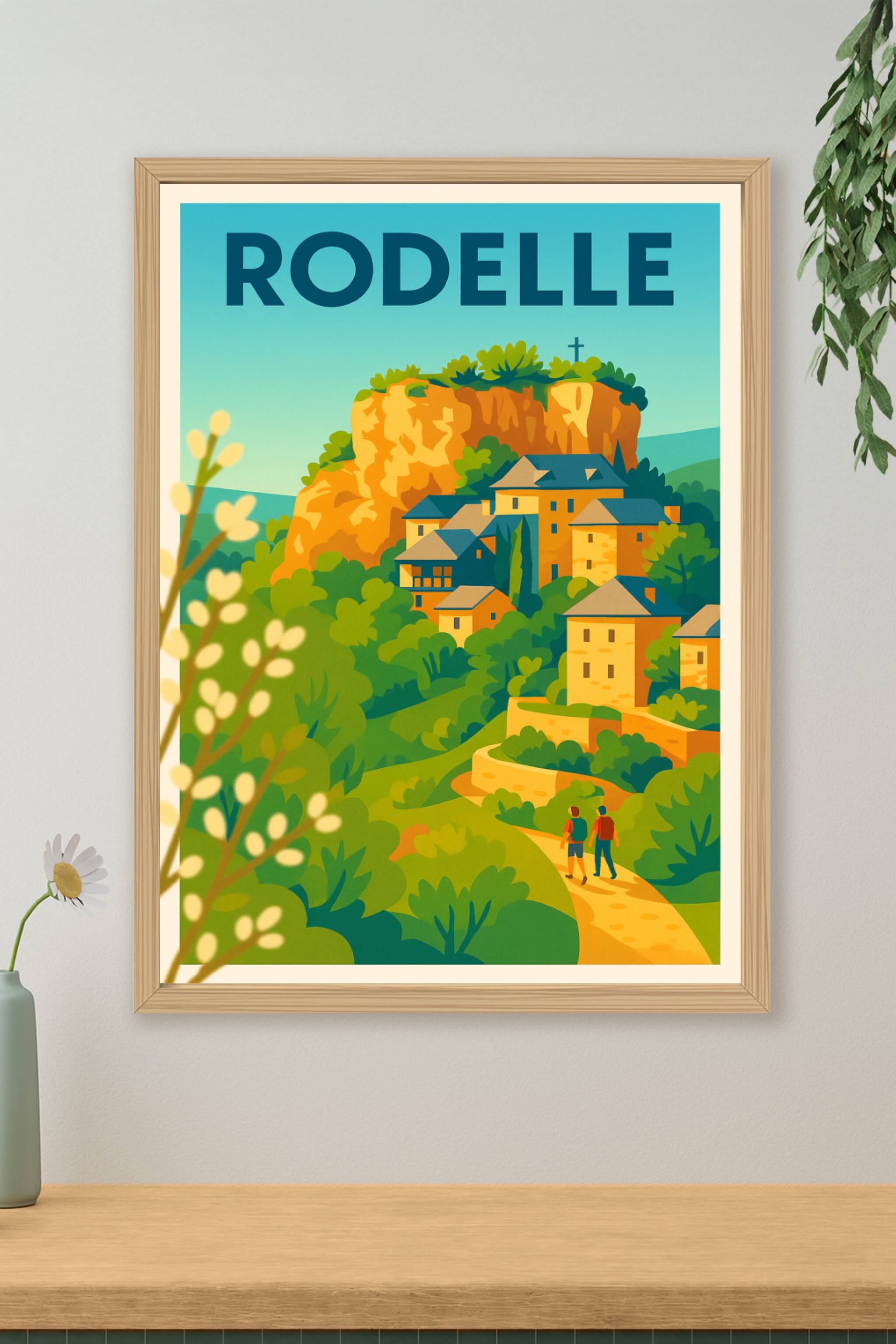 Affiche de Rodelle - Escapade pittoresque au cœur de la nature