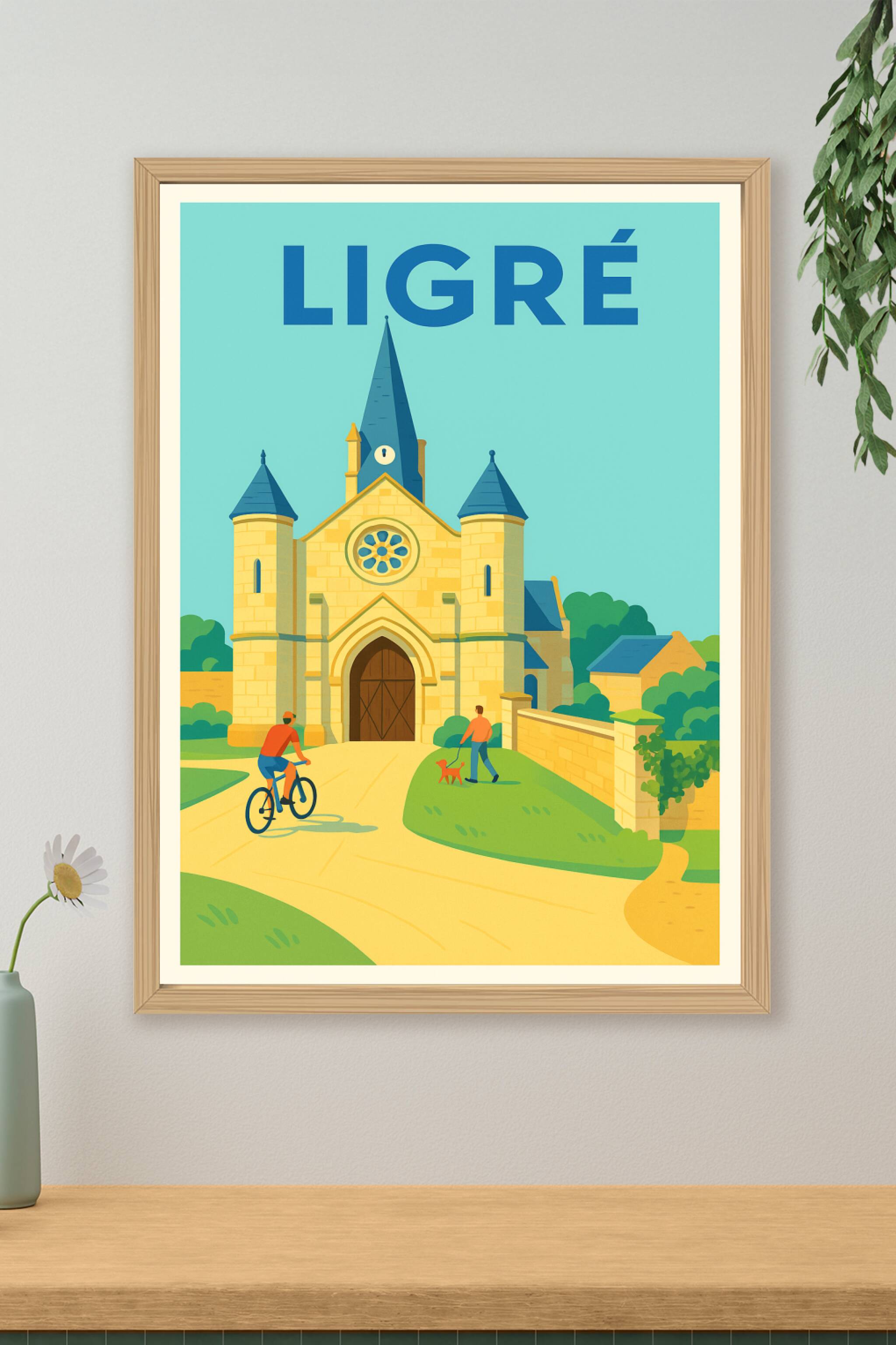 Affiche de Ligré - Charme et sérénité à travers le temps