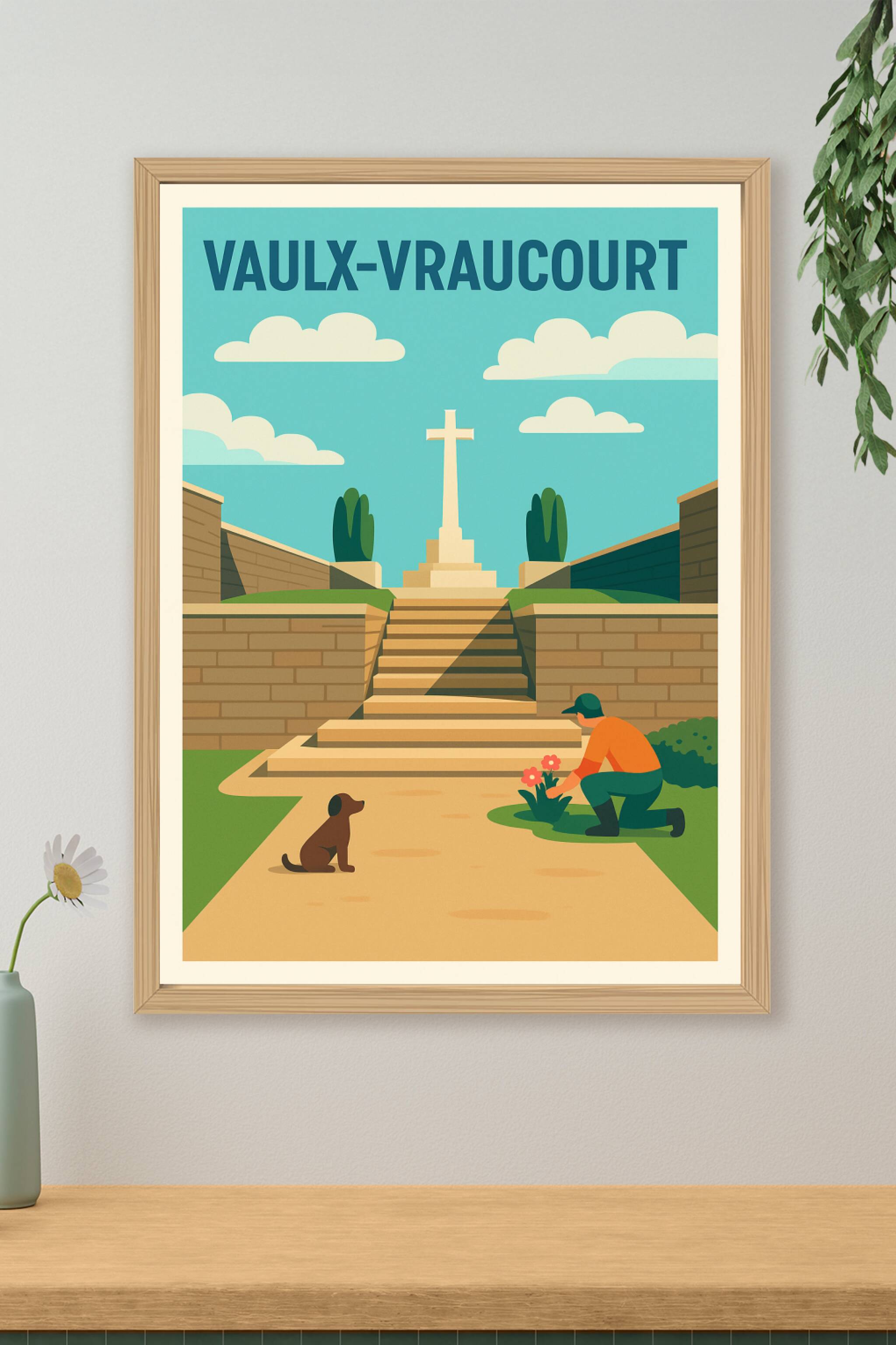 Affiche de Vaulx-Vraucourt - Sérénité et Mémoire au cœur du village